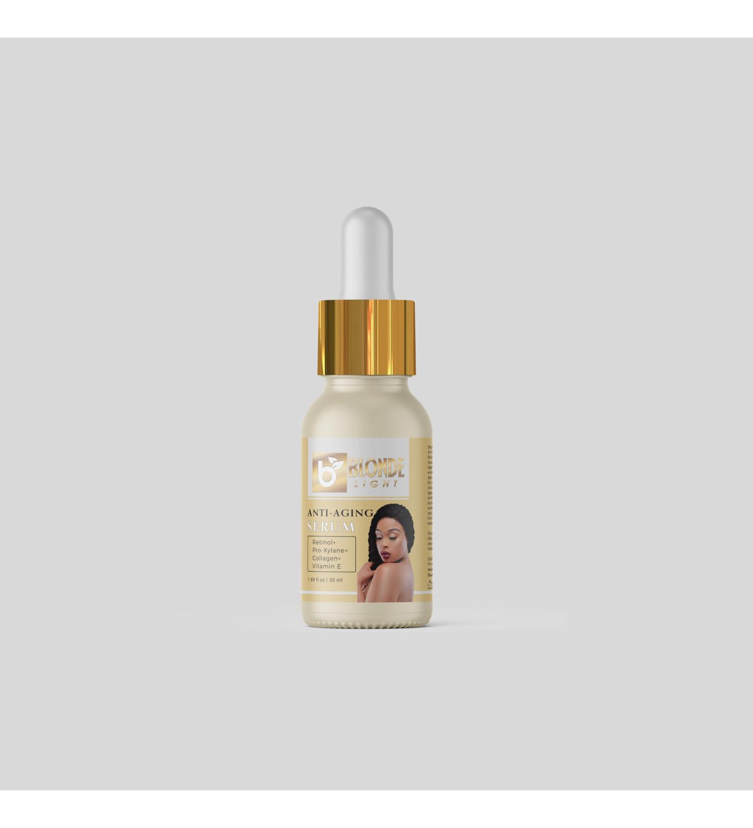BLONDELIGHT Anti-Aging Serum with Retinol & Collagen | Hydrating & Moisturizing for Fine Lines | Wrinkles & Visible Aging | Restores Youthful Skin | Anti-Aging Skincare for Face Neck & Eyes - 50ML