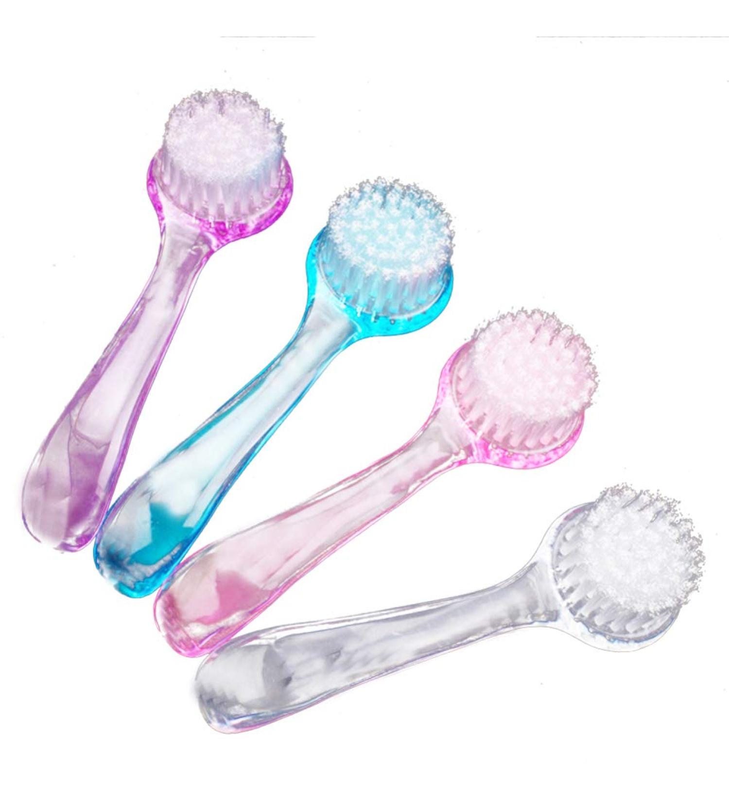 4 PCS Healifty Acrylic Nail & Facial Cleansing Brush Set for Gentle Makeup Removal and Skincare Exfoliation - Buy Online on GoSupps.com