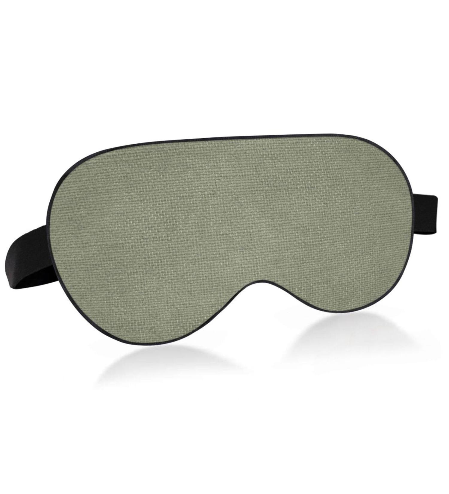 Adjustable Haskirky Light Blocking Eye Mask for Men and Women - Perfect for Travel, Yoga, Meditation, and Deep Sleep - Pure Green - Buy Online on GoSupps.com