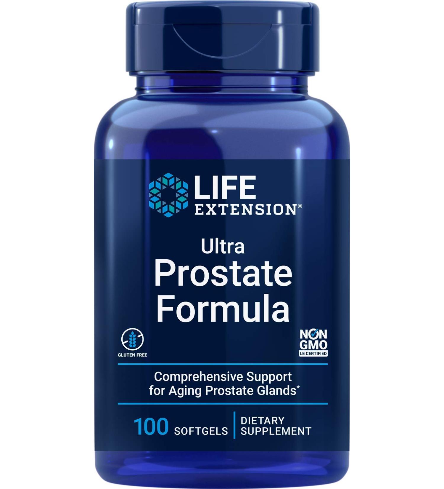 Life Extension Ultra Prostate Formula 100 Softgels - Natural Men's Supplement - 100 Count - Buy Online on GoSupps.com