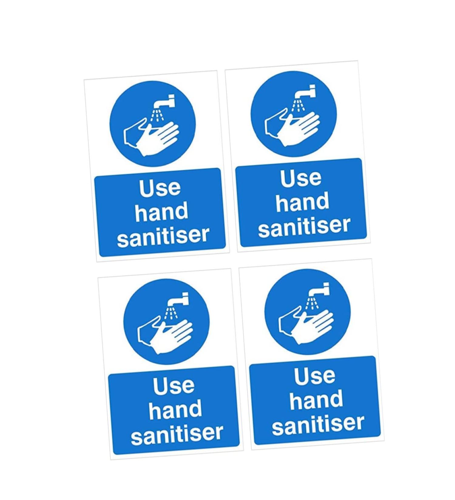 Healifty 5pcs Pinup Stickers Hand Washing Sign Decal Wash Your Hands Sign Use Hand Sanitiser Sign Pvc Safety Warning Decals Hand Sanitiser Decals The Sign Handwashing Fluid Applique Sink 20X15X1cm As Shown 5pcs - Buy Online on GoSupps.com