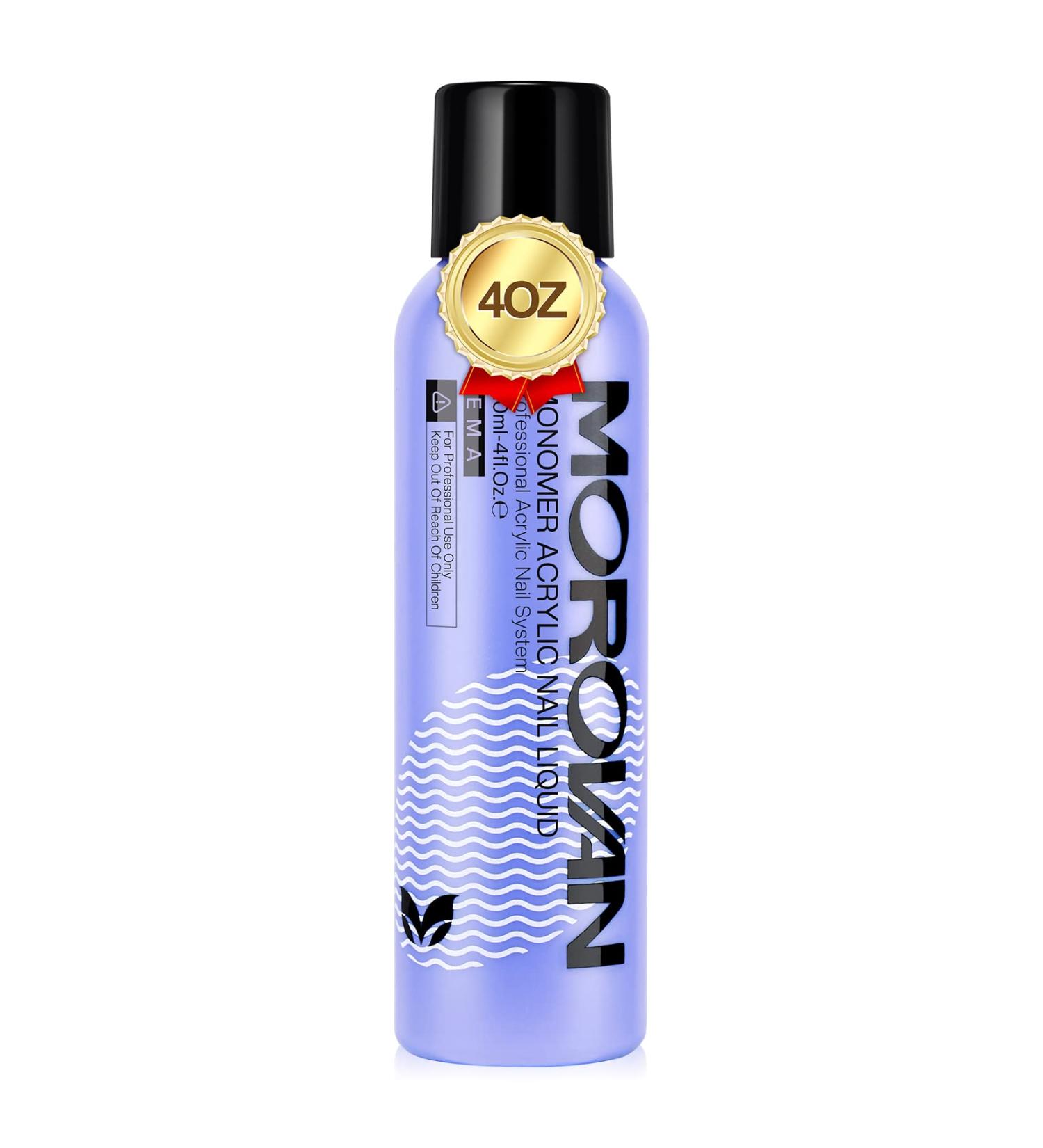 Morovan 4 oz. Monomer Acrylic Nail Liquid - Non-Yellow Nail Extension & Nail Art Fluid - Buy Online on GoSupps.com