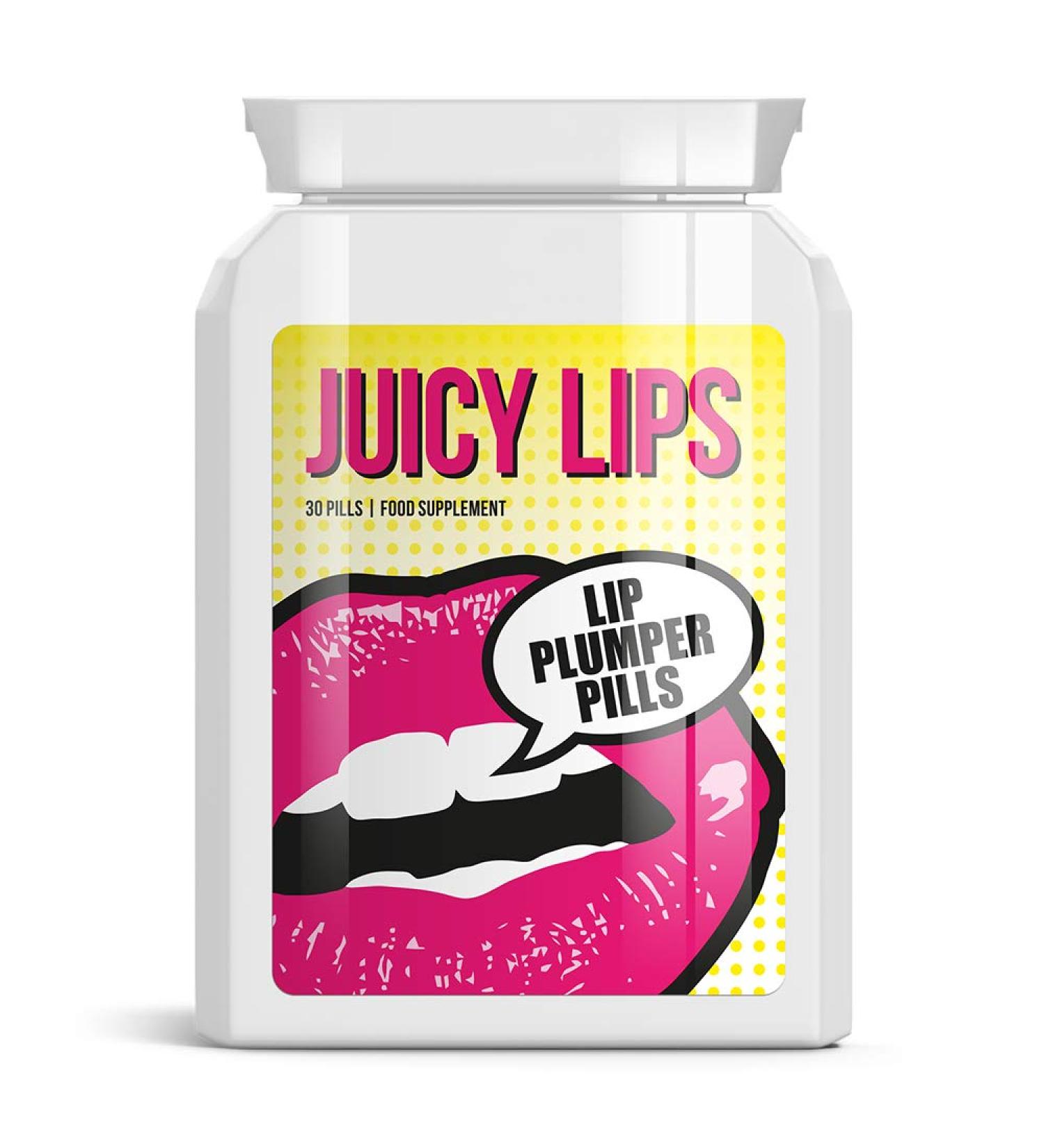 Juicy Lips Lip Plumper Pills - Enhance Your Lips for a Bigger Fuller Pout - Buy Online on GoSupps.com