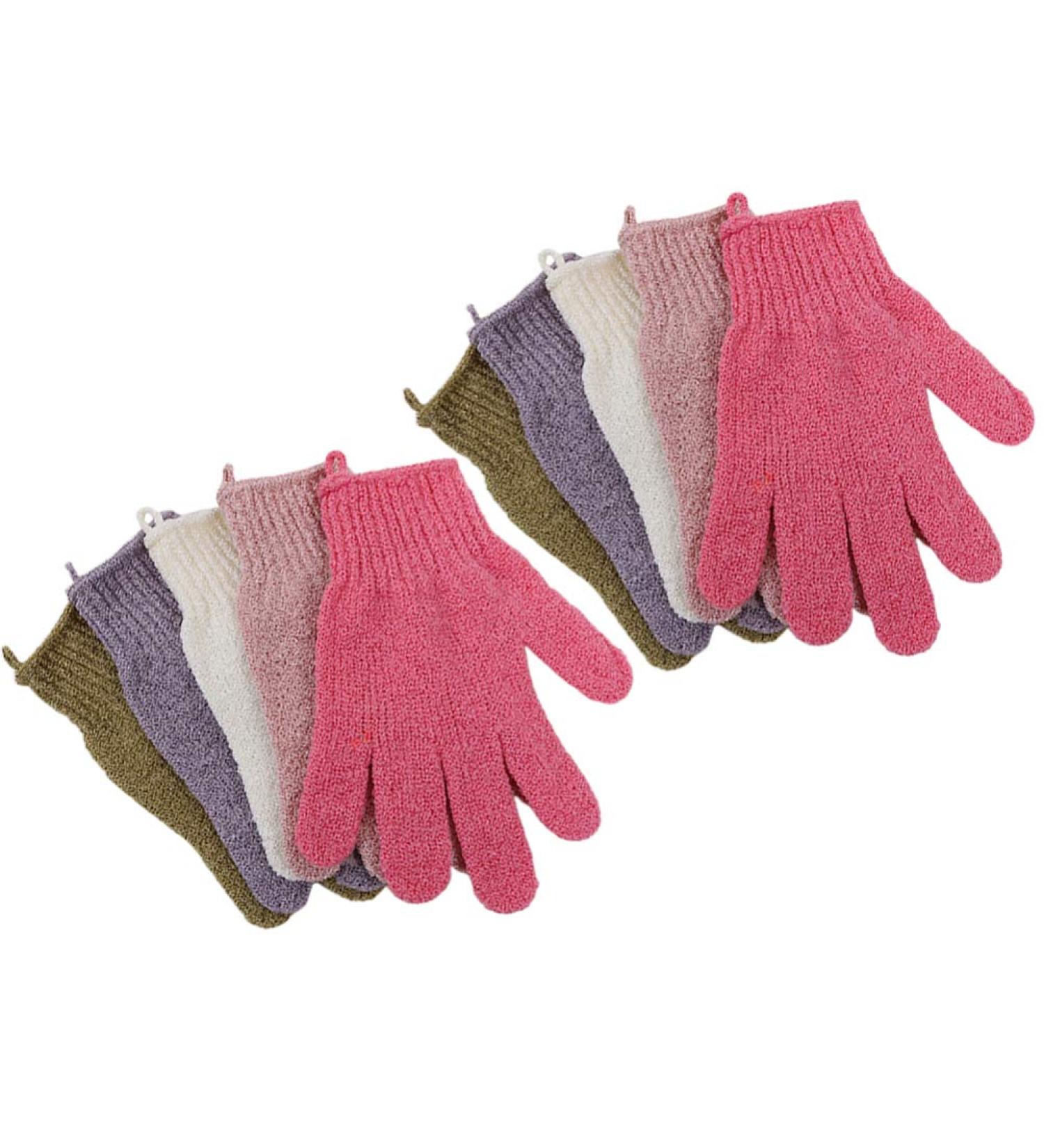 Milisten Exfoliating Bath Mittens - 5 Pairs Shower Sponge Body Scrubber Gloves for Smooth Skin - International Shipping Available - Buy Online on GoSupps.com
