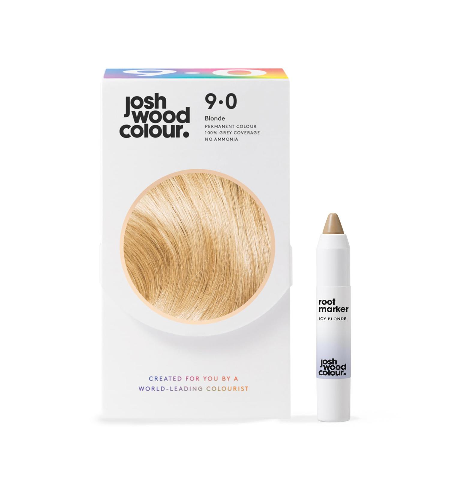 Josh Wood Permanent Colour 9.0 + Icy Root Marker Blonde (9.0) Root Marker