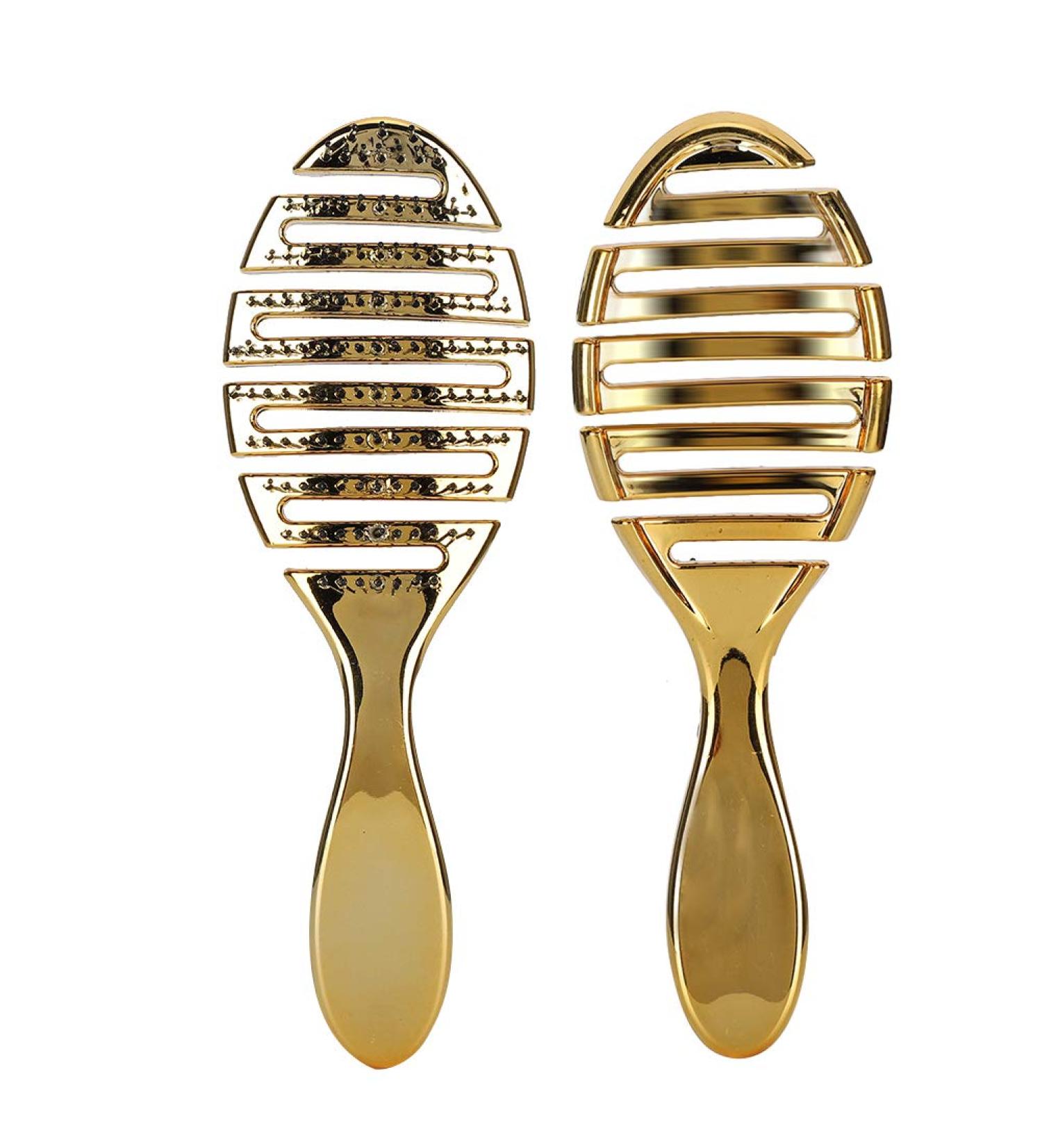 Double Sided Head Comb - Durable & Portable Hair Brush (Gold) | Ideal for Hairdressing - Buy Online on GoSupps.com