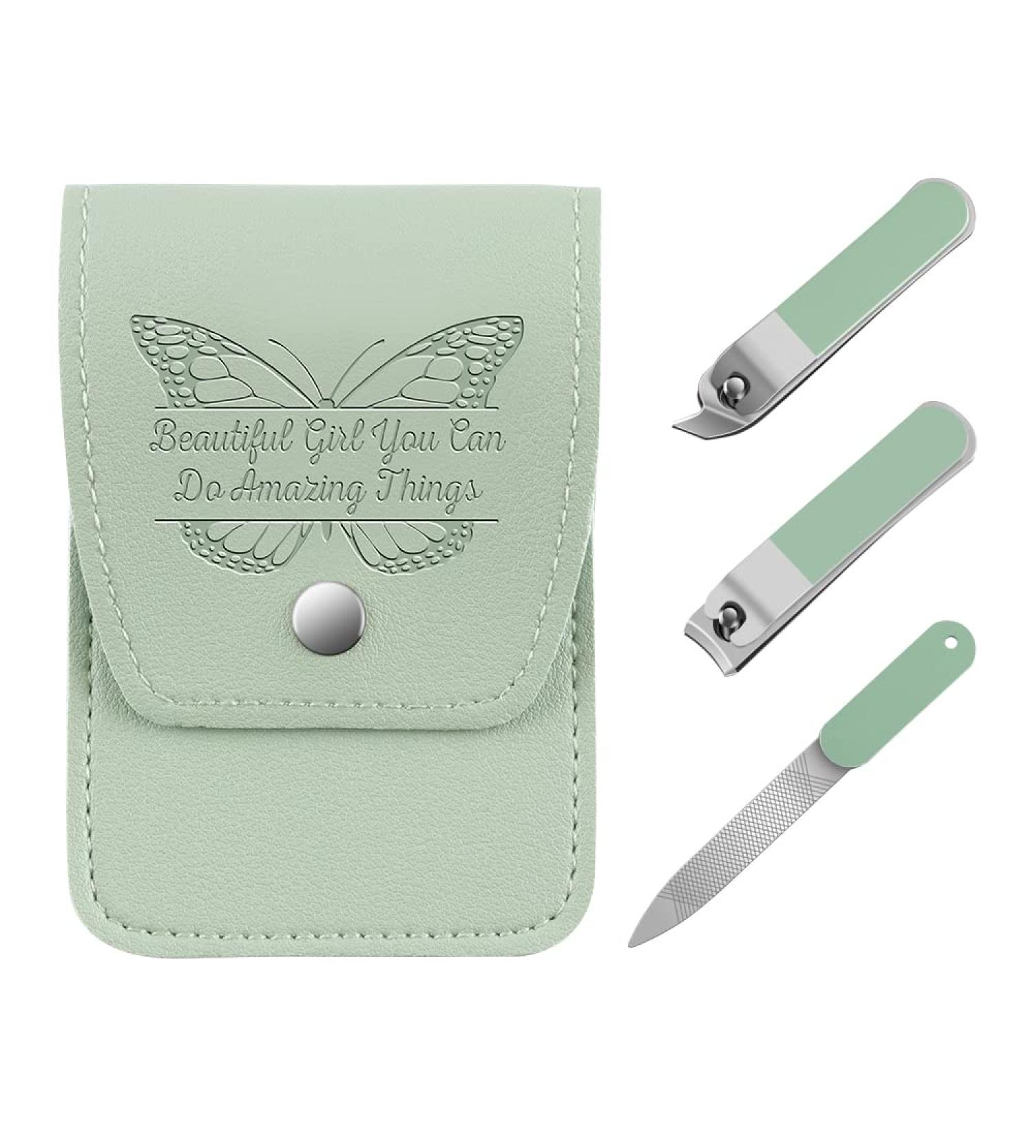 Teen Girls Inspirational Travel Nail Clippers Set - Unique Gift for Daughter or Niece - Buy Online on GoSupps.com