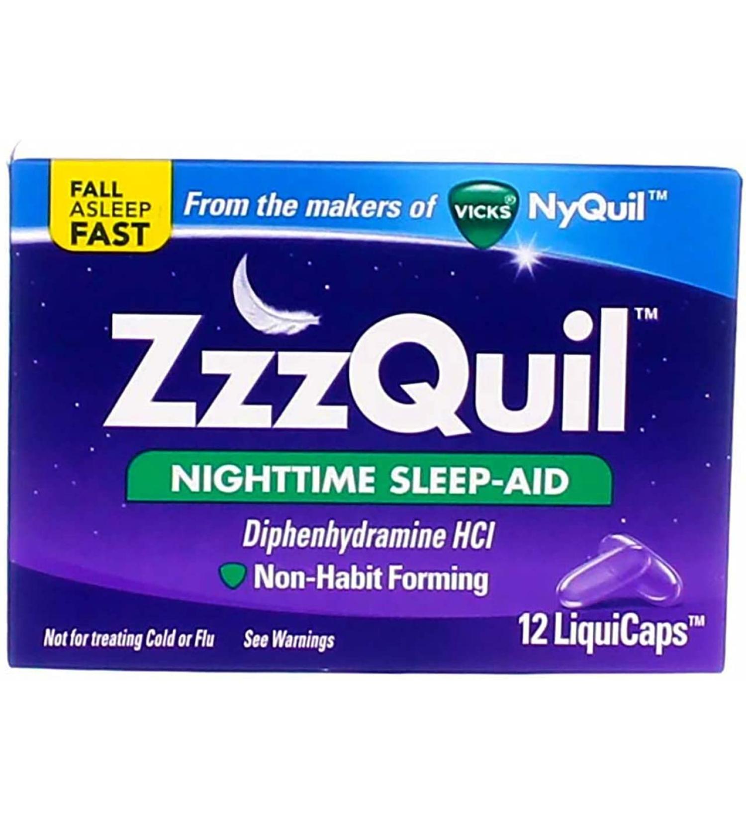 Buy Zzzquil Nighttime Sleep Aid 24ct - Optimal Sleep Solution | International Shipping Available - Buy Online on GoSupps.com