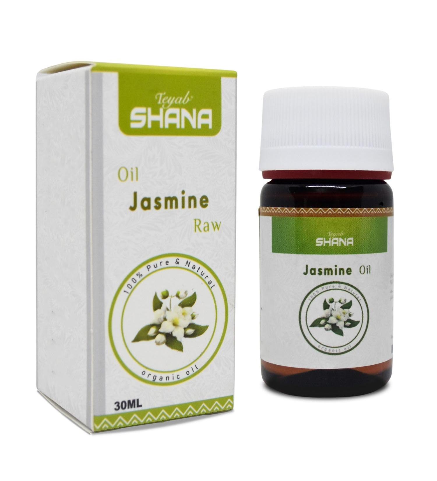 Shana Jasmine Oil - Raw Original Cold Pressed 30ml | Pure Natural No GMO Kosher Halal - Perfect for Men & Women - Buy Online on GoSupps.com