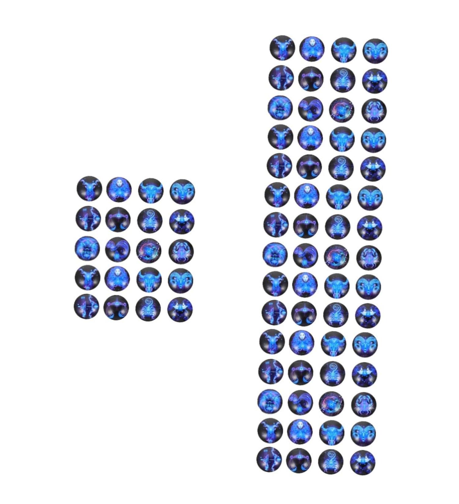 TEHAUX 400 Pcs Time Gem Patch Bracelet Kits Zodiac Beads Cabochons Horoscope Charms Pendants for Necklaces Necklace Beads Earring Keychain DIY Craft Patch Glass Jewelry 3D Round Beads As Shownx4pcs 1.8X1.8cmx4pcs - Buy Online on GoSupps.com