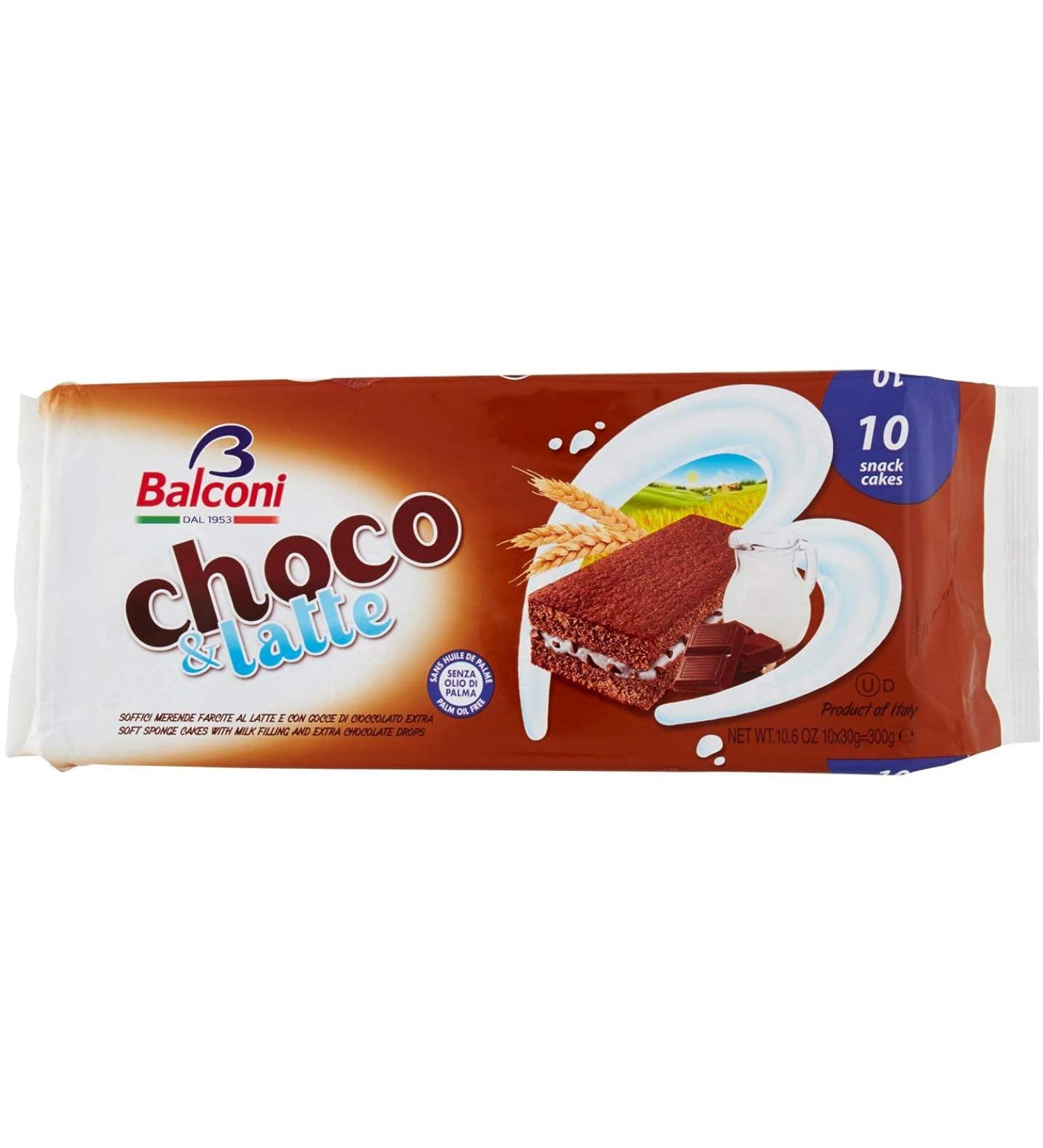Balconi Snacks ChocoLatte Stracciatella 3 Pieces From 350 Gr - Buy Online on GoSupps.com