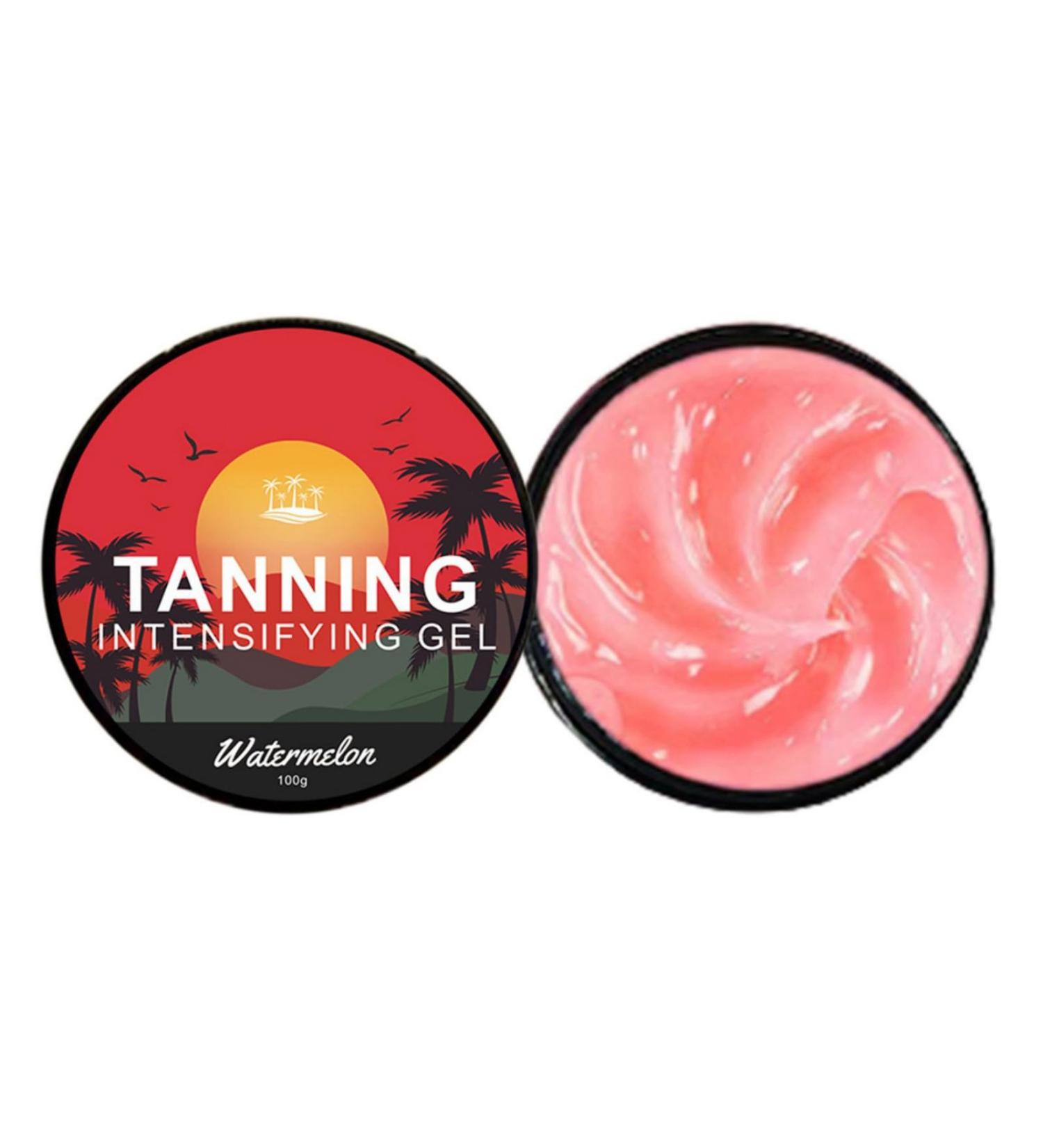 Natural Self Tanner | Gradual Tanning Lotion for Men & Women | SPF0 Watermelon Tanning Gel Fair to Medium Skin - Buy Online on GoSupps.com