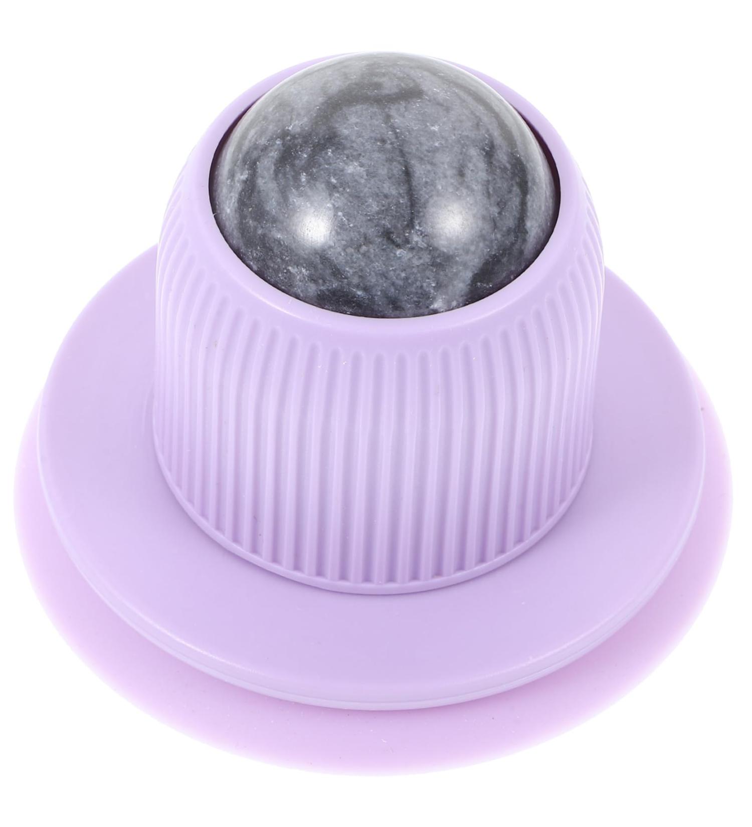 Healeved Rollerball Massager | Body Relaxation & Lymph Massage Device | Suction Cup Muscle Relief & Jade Pebble Gel Massage Ball - Buy Online on GoSupps.com