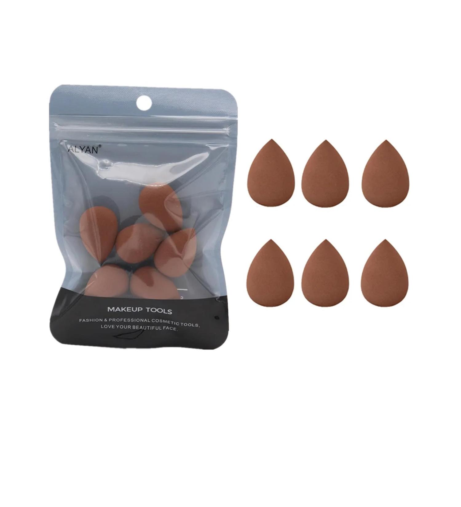 U&I Beauty Sponge Blender - Latex-Free Vegan Makeup Sponge for Flawless Powder Cream & Liquid Application - Mini Size in Brown - Ideal for Foundation Concealer Highlight & Eye Shadow - Buy Online on GoSupps.com