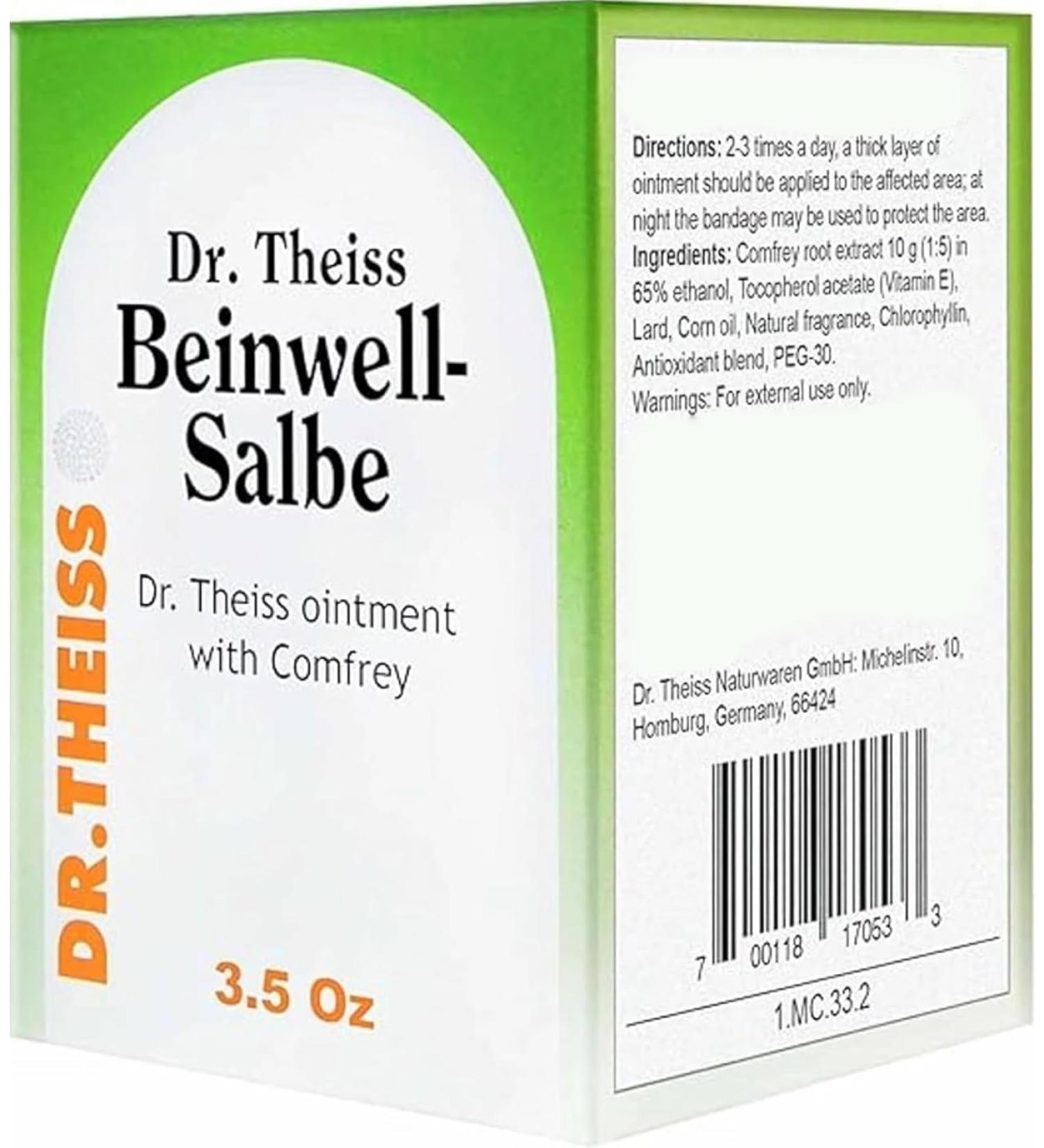 Dr. Theiss Beinwell Salbe Ointment with Comfrey 100g/3.5oz