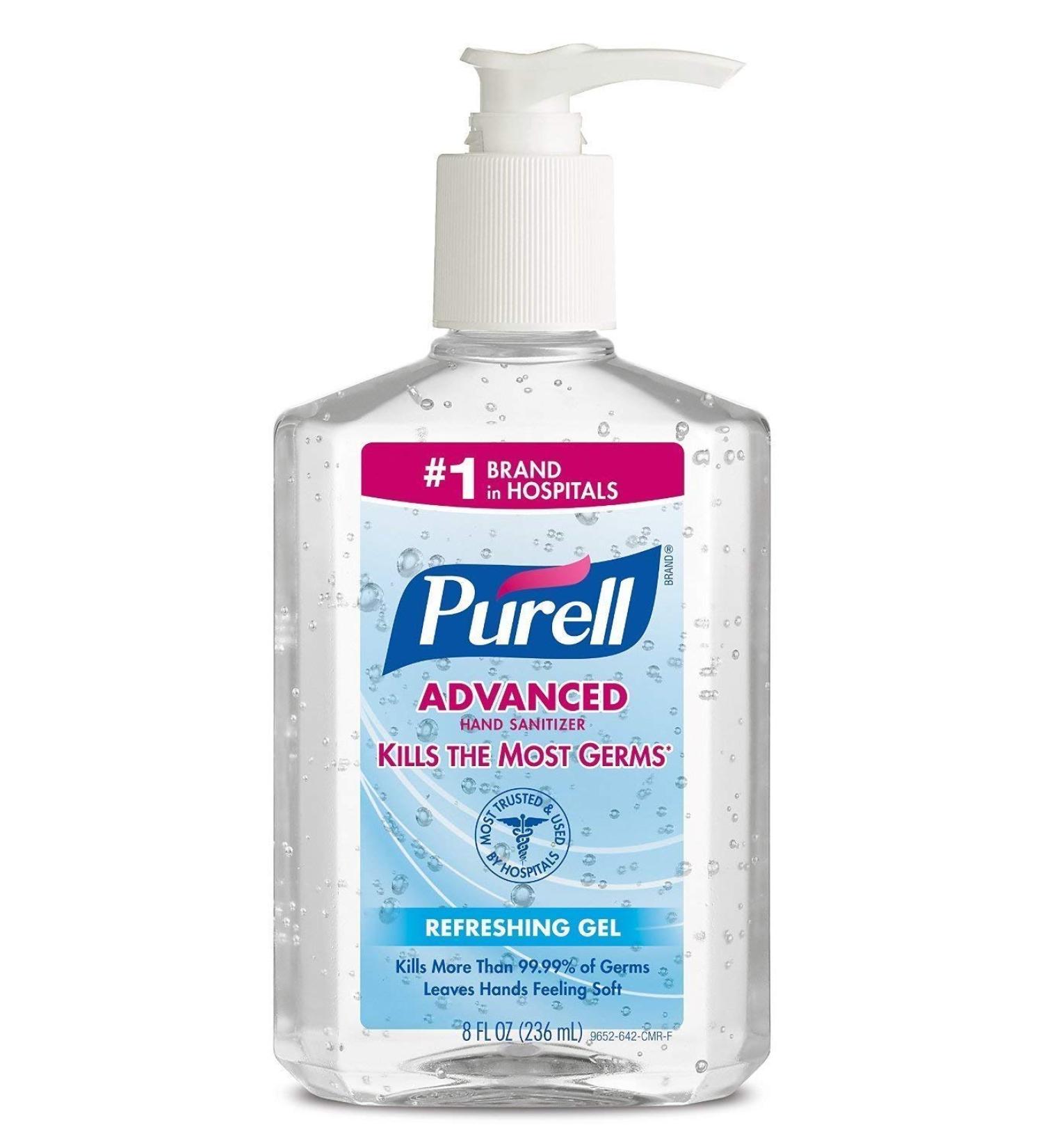 Advanced Hand Sanitizer Gel  Original  8-oz. Pump