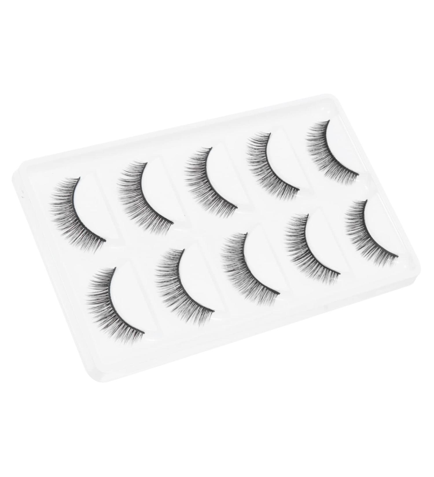 minkissy 15 Pairs Short False Eyelashes Fake Cosmetic Eyelashes Art Eyelashes Makeup Brishes Toiletries Natural Look Eyelashes Extension Lashes False Lashes Artificial Fiber 3d Glue Fluffy - Buy Online on GoSupps.com