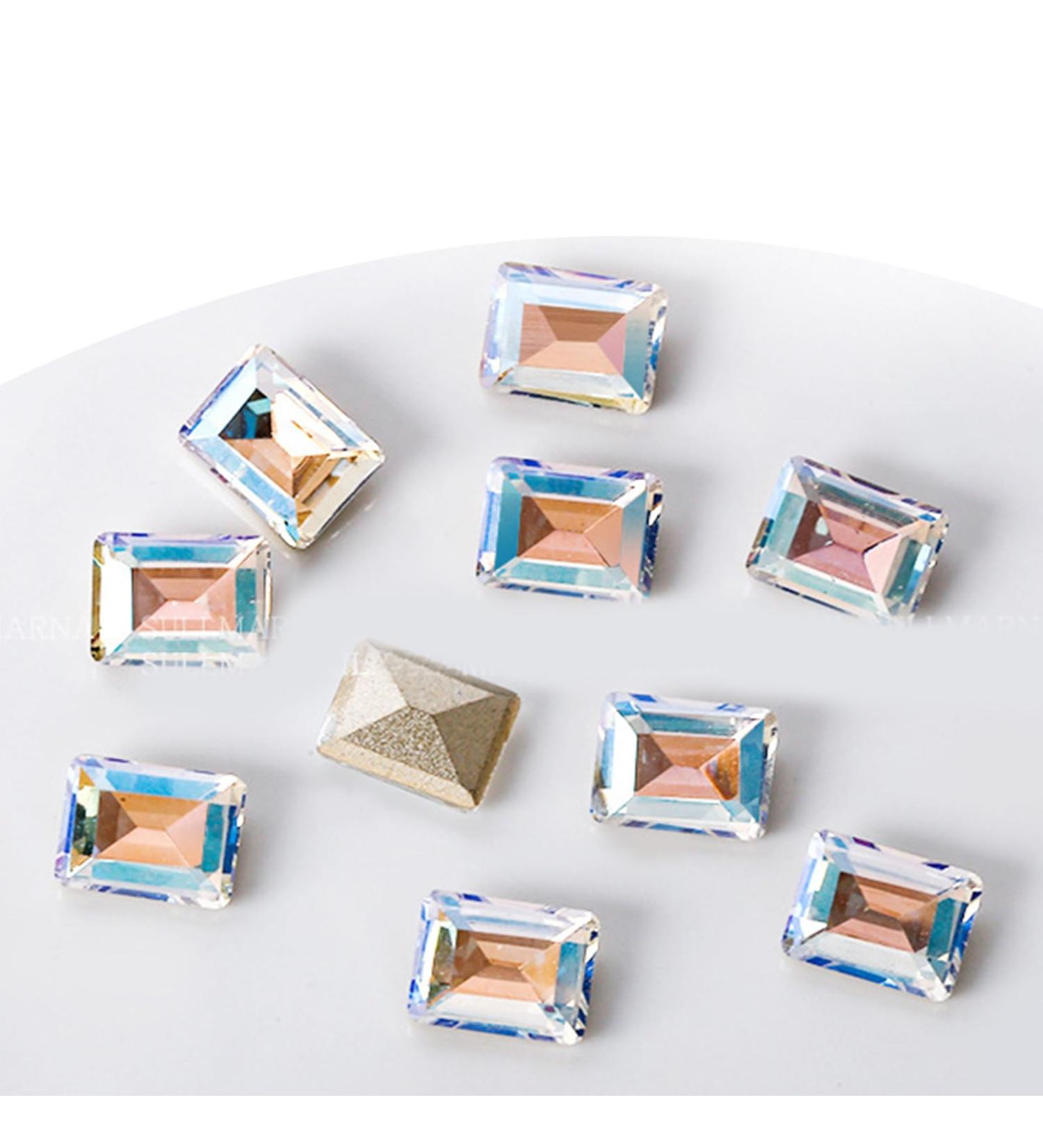 Crystal Nail Rhinestones Clear Nails Gems Stones 10Pcs Pointed Back Rhinestones Diamond Gems For Nail Art Supplies Nail Art Decorations Kits Nail Art Decorations Stickers ND949 - Buy Online on GoSupps.com