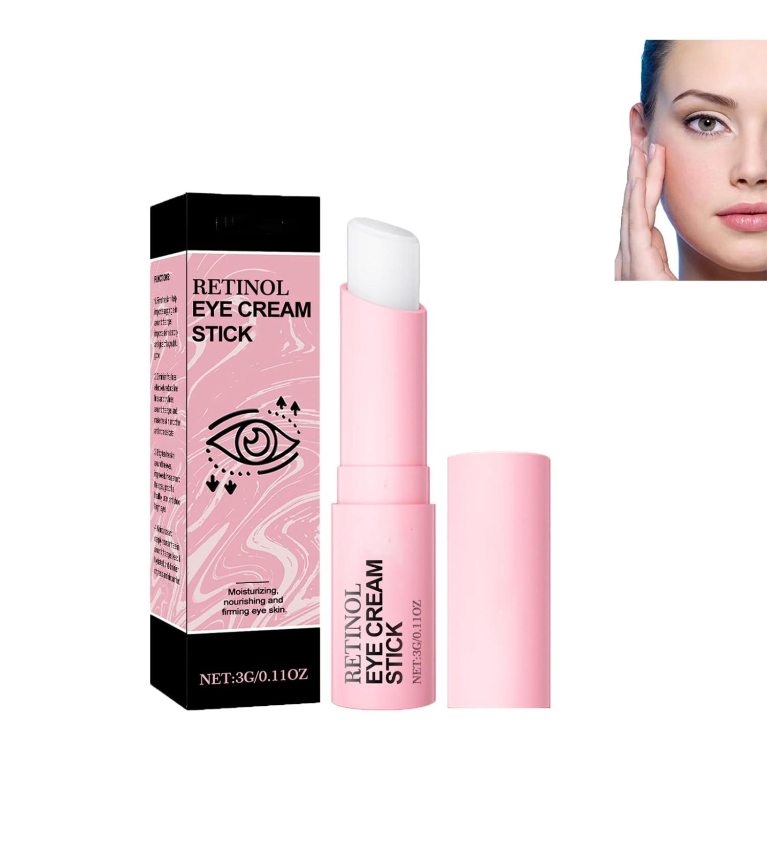  yxcully Retinol Eye Contour Cream Stick Turmeric and retinol eye contour stick for dark circles and puffiness anti-aging hydration reduces fine lines and wrinkles brightens and moisturizes (1 pc) - Buy Online on GoSupps.com