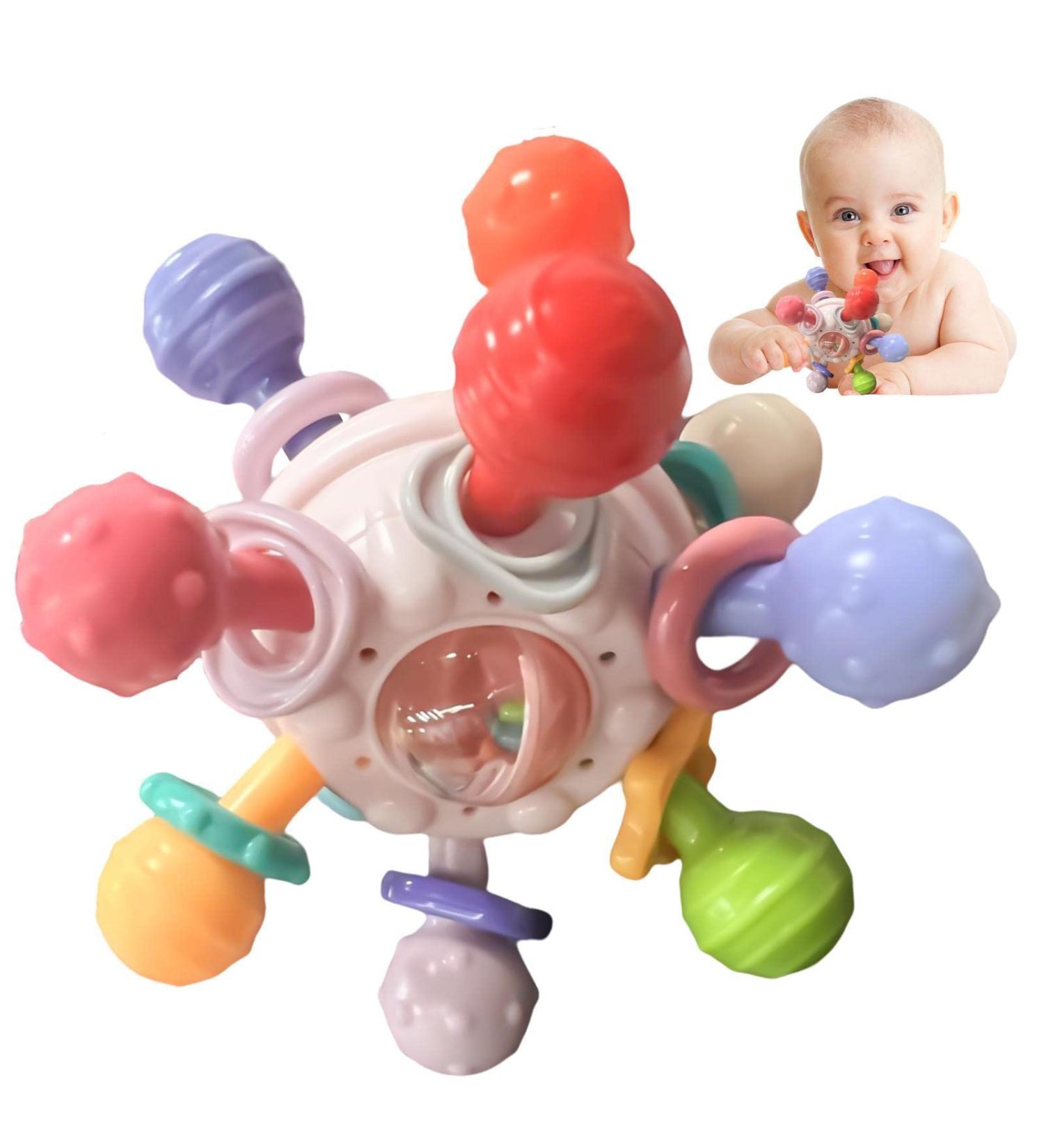 BAOK Biting Toys for Babies - Sensory Rattling Bite Rings & Teething Shaker Toys - International Shipping Available - Buy Online on GoSupps.com