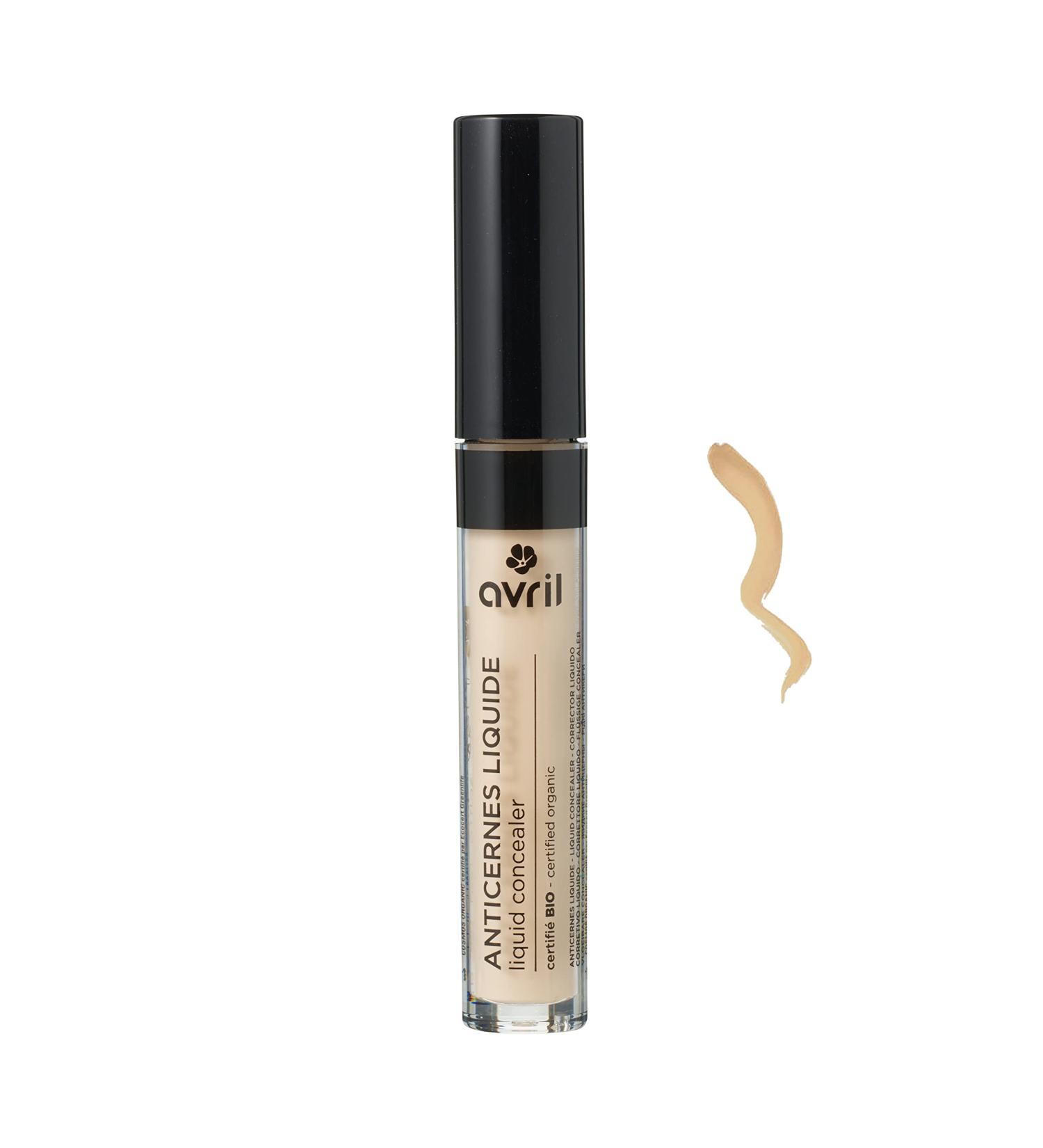 Avril - Organic Liquid Concealer - Covering Texture - Fluid and Easy to Apply - 99.5% Natural Origin - Ecocert Organic Certified - Made in Italy - 3ml