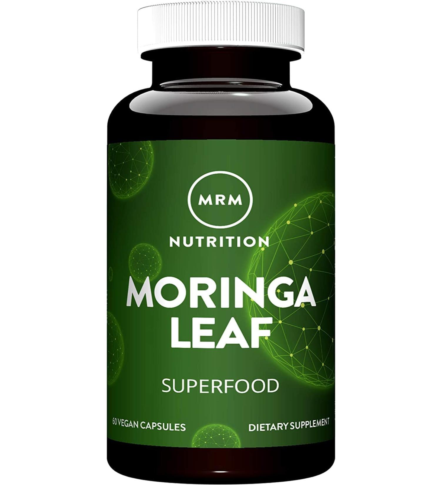 MRM Moringa Leaf Capsules | 60 Vegan Capsules for Health & Wellness - Buy Online on GoSupps.com