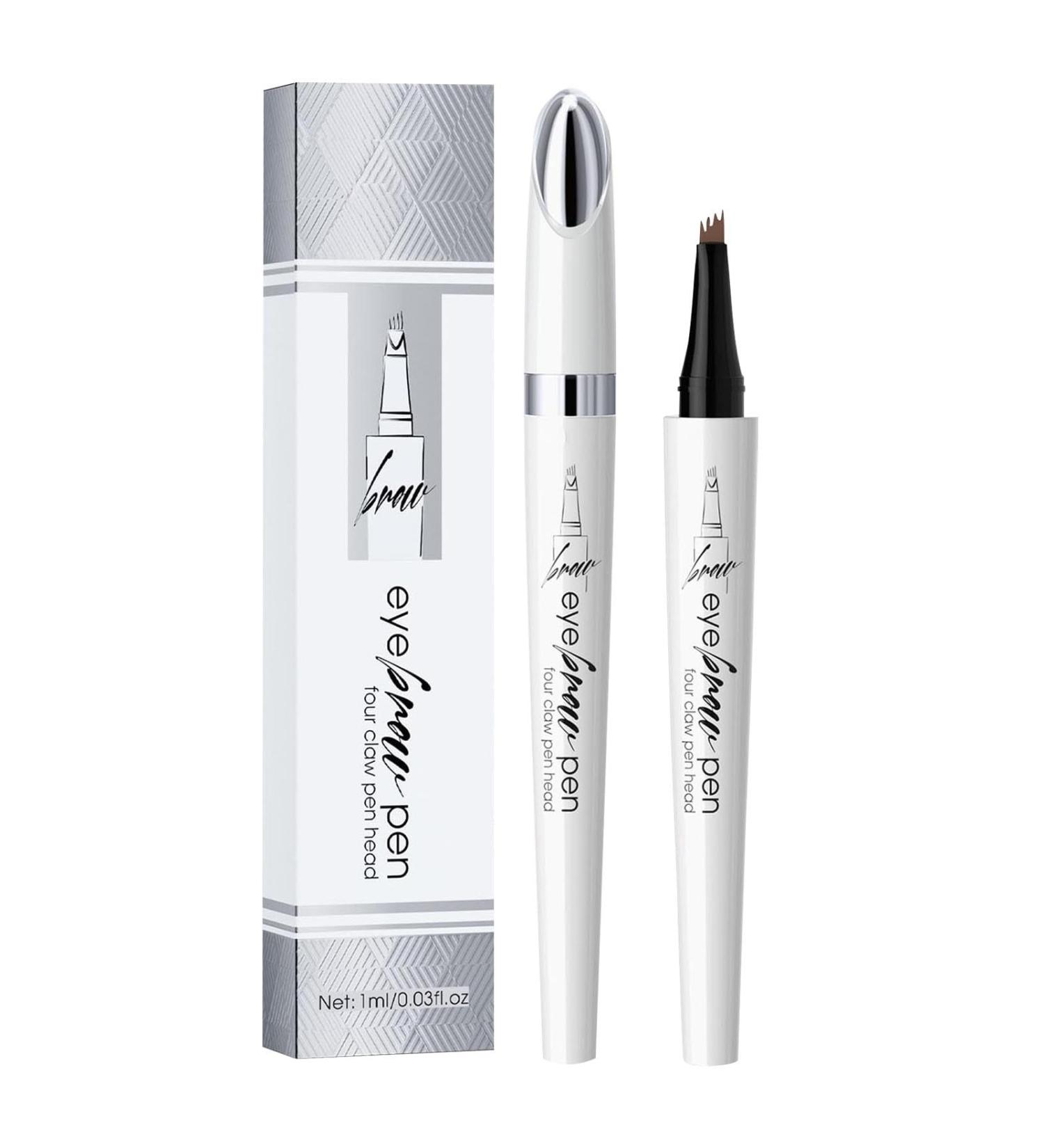 Eyebrow Pencil Liquid Eyebrow Pen 4 Tip Microblading Eyebrow Pen Creates Natural Looking Brows Effortlessly Eye Brow Pencils for Women (01) - Buy Online on GoSupps.com