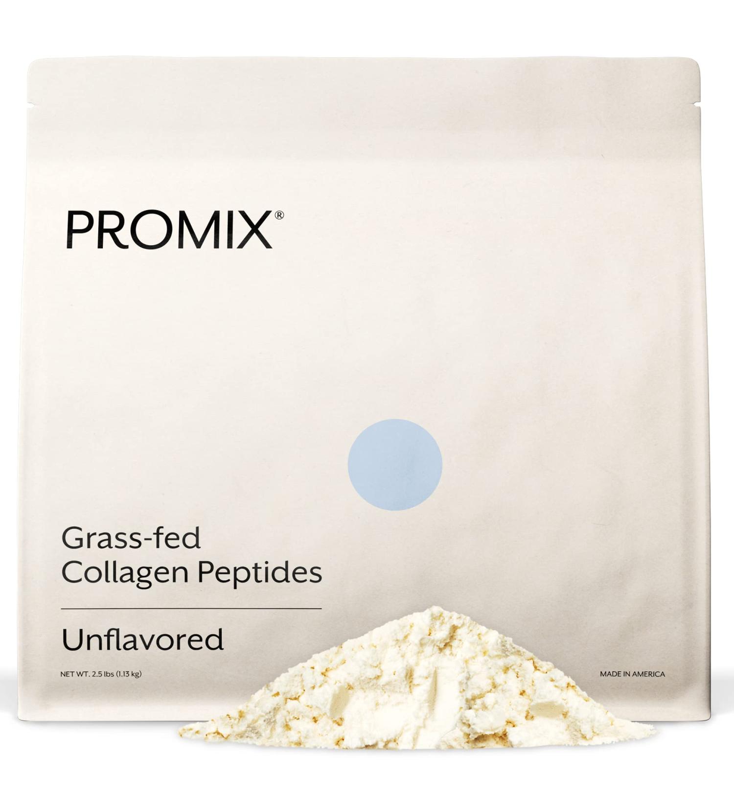 Promix Collagen Peptides 2.5lb Bulk - Hydrolyzed Protein for Skin, Bones & Joints - Unflavored for Shakes, Smoothies & Baking - Buy Online on GoSupps.com