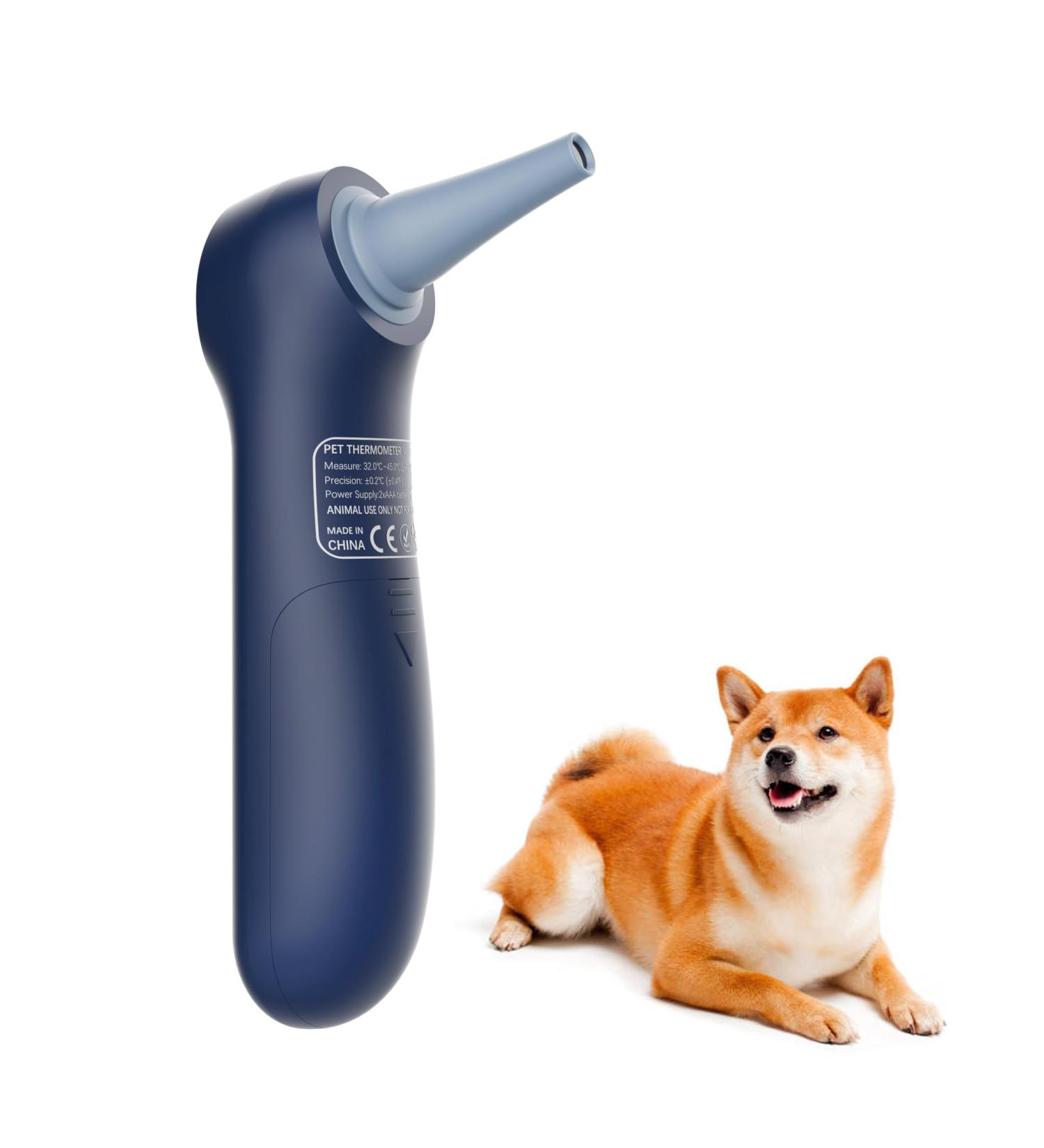 Dog Ear Temperature Monitor Pet Infrared Thermometer Only for Pets Measure in 1 Second Mute Function C/F Switchable (Blue) - Buy Online on GoSupps.com