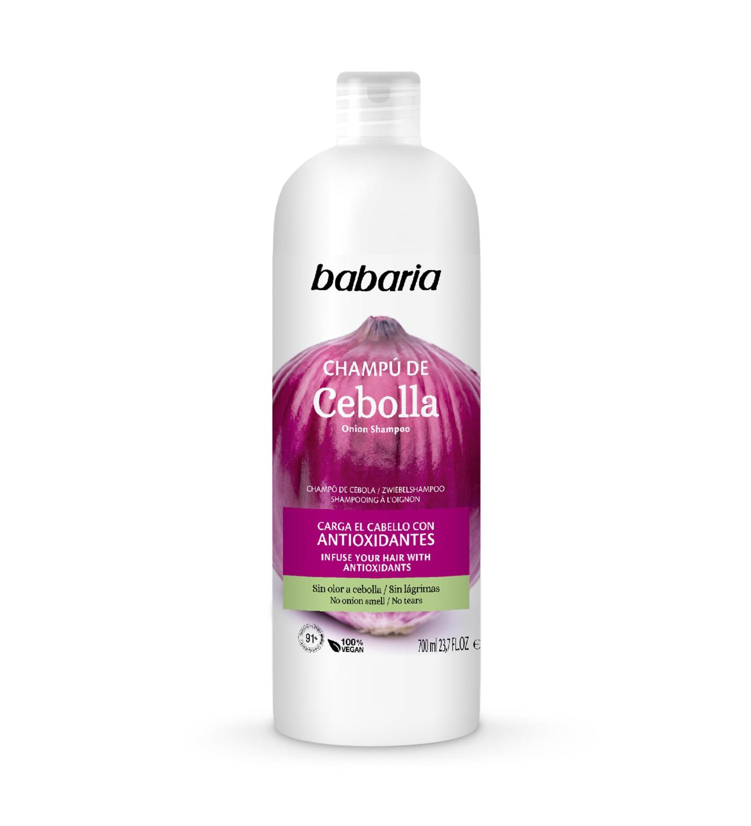 Babaria Onion Shampoo - No Smell No Tears - Purifying Antioxidant Improves Hair Growth Hydration & Shine - 23.66 oz - International Shipping Available - Buy Online on GoSupps.com