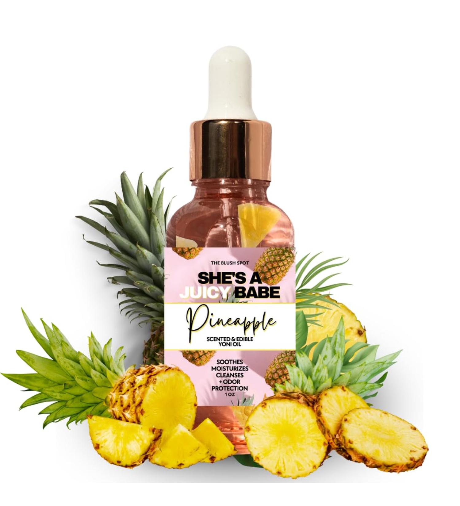 Pineapple Yoni Oil - Edible & Scented 1oz for Intimate Care - Premium International Shipping - Buy Online on GoSupps.com
