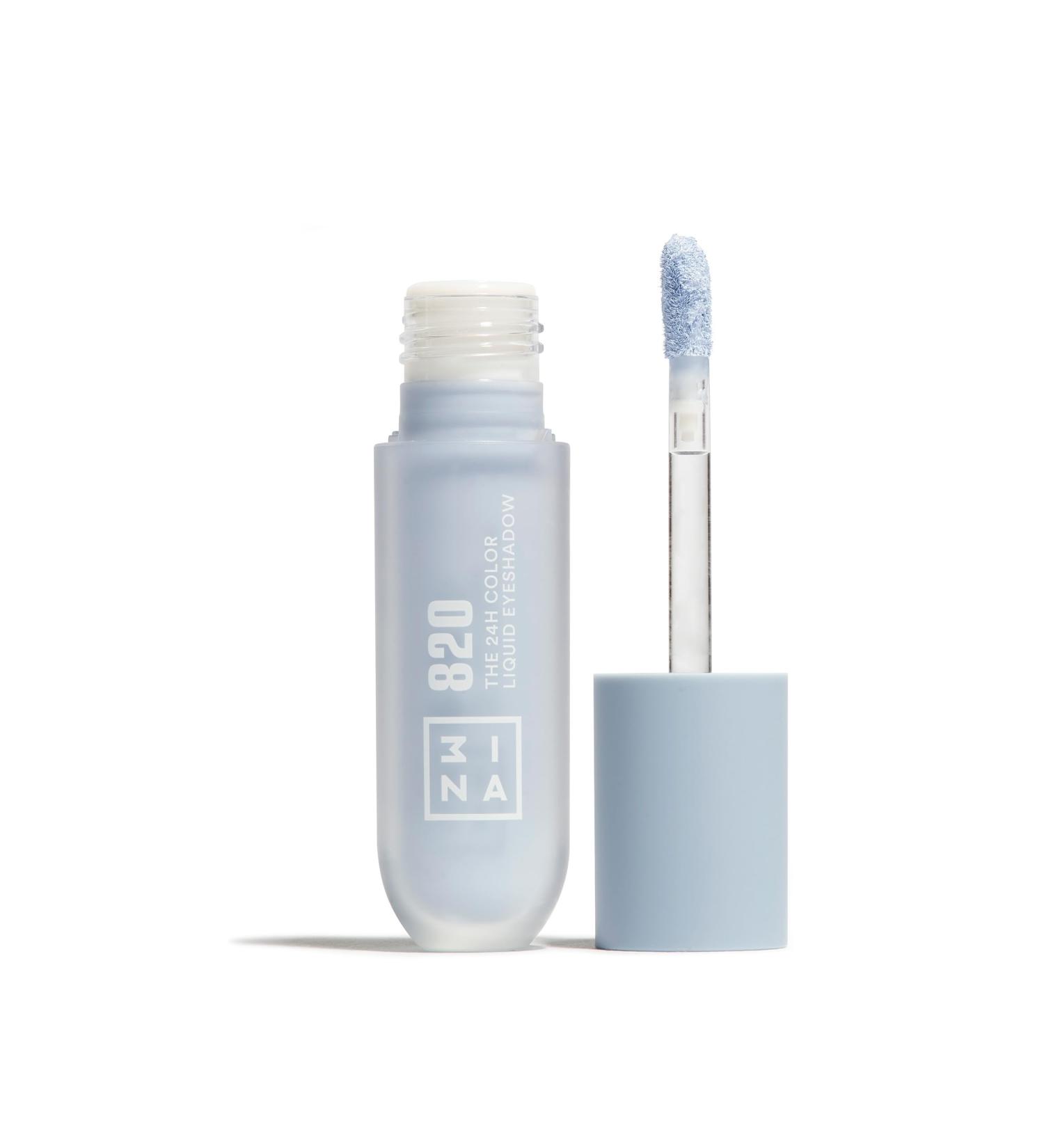 3INA MAKEUP The 24H Color Liquid Eyeshadow 820 ice blue liquid eyeshadow 24 hours long lasting waterproof formula light and creamy texture vegan not tested on animals - Buy Online on GoSupps.com