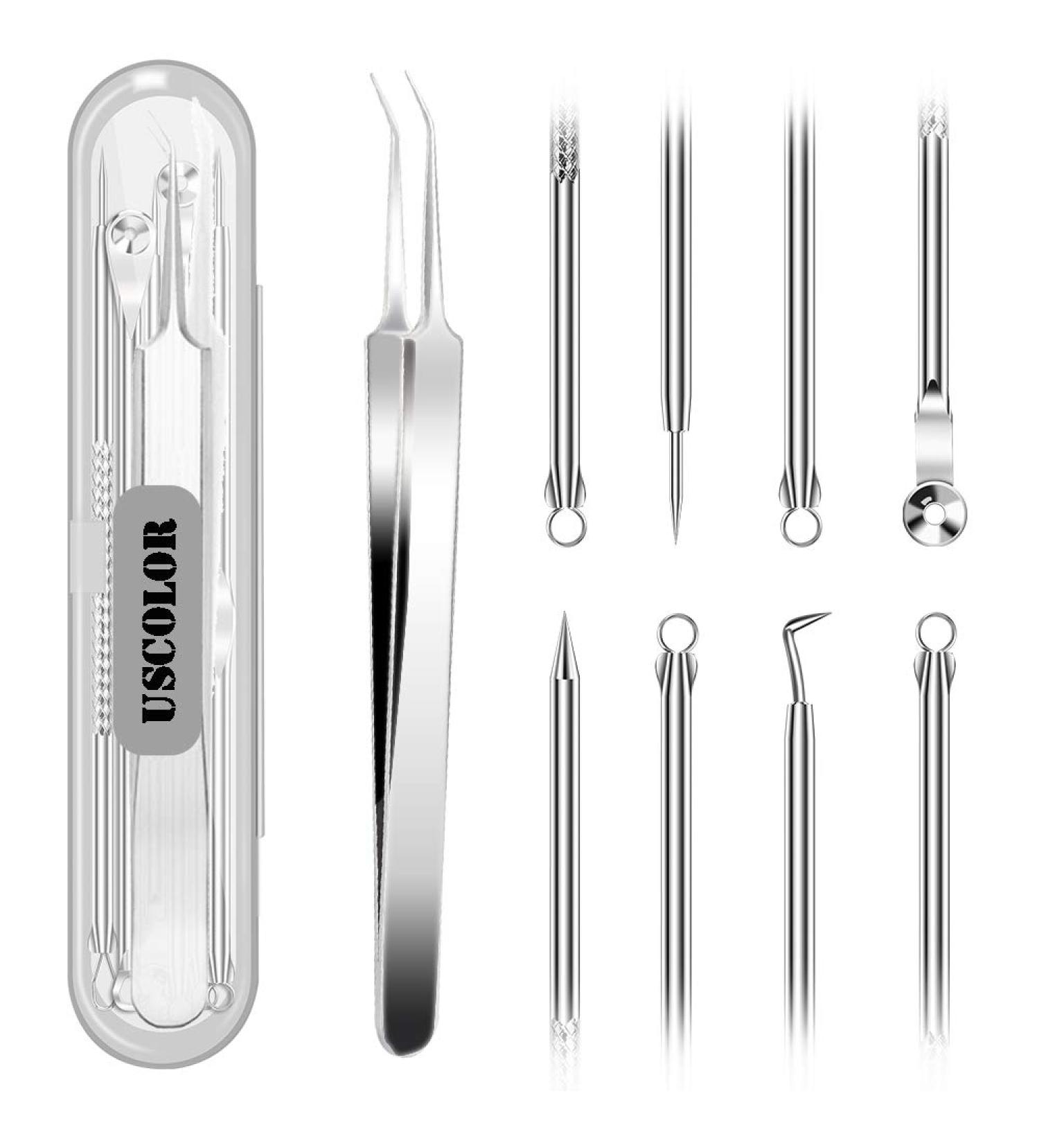 5PCS Blackhead Remover Tool Set - Professional Pimple Comedone Extractor & Acne Blemish Removal Kit - Buy Online on GoSupps.com