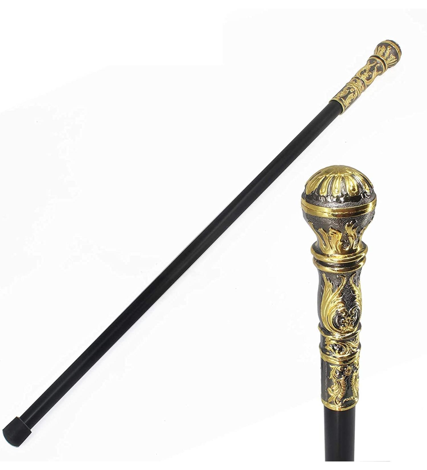 Walking Canes Metal Gothic Vintage Style Elegant Fancy Dress Novelty Accessories Film and Television Props Family - Buy Online on GoSupps.com