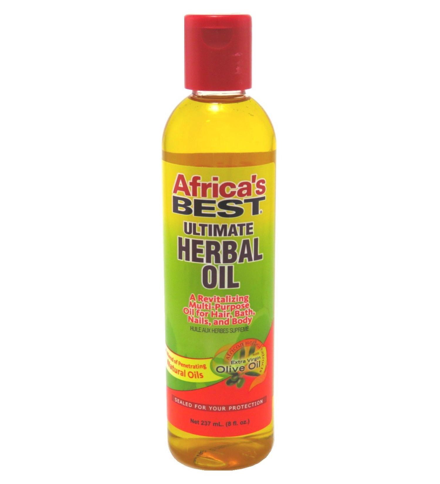 Africa's Best Ultimate Herbal Oil 8oz (235ml) - 3 Pack | Promotes Hair Growth & Scalp Health - Buy Online on GoSupps.com