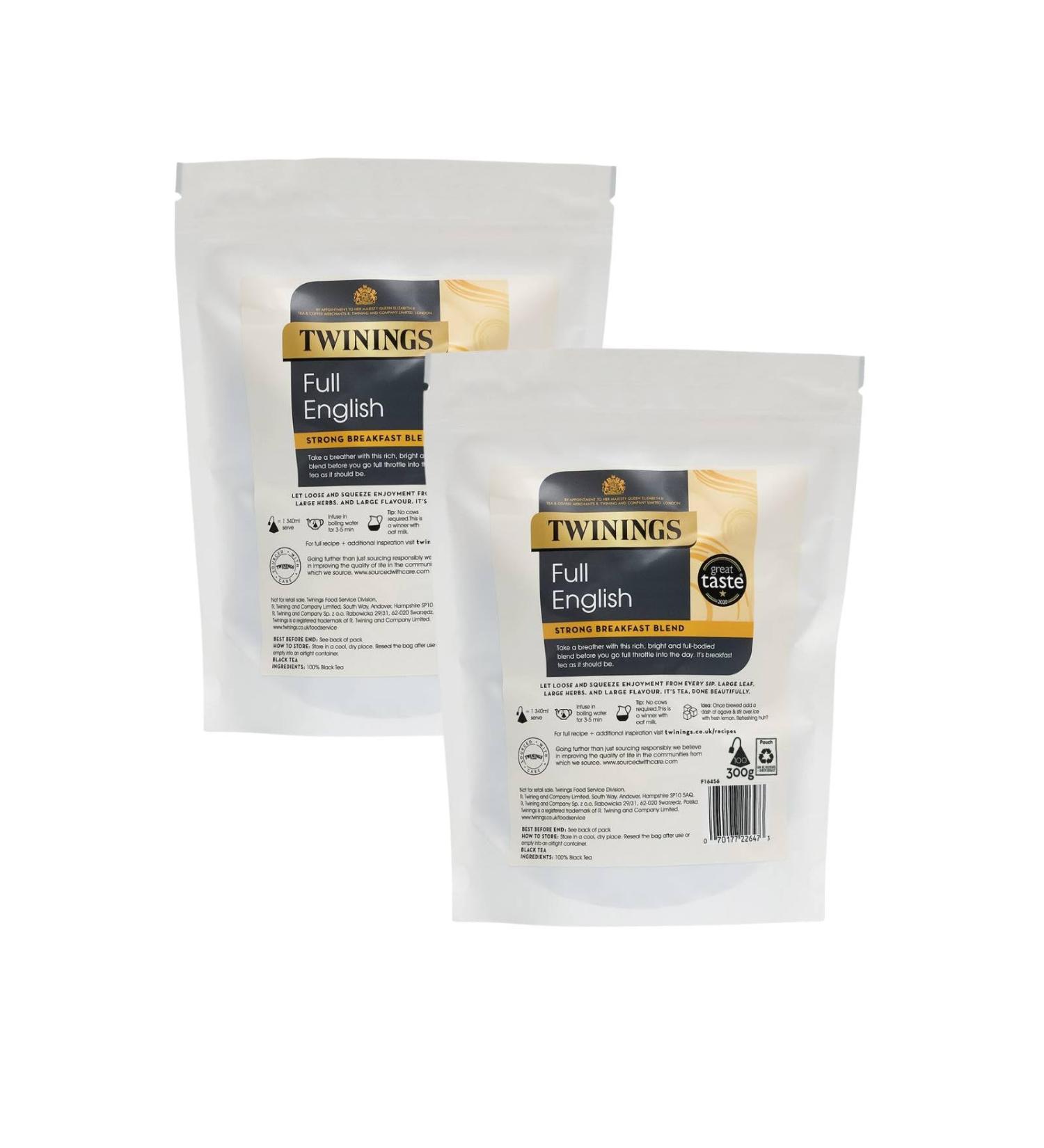 Twinings The Full Full English 2 x 100 Loose Pyramid Bags