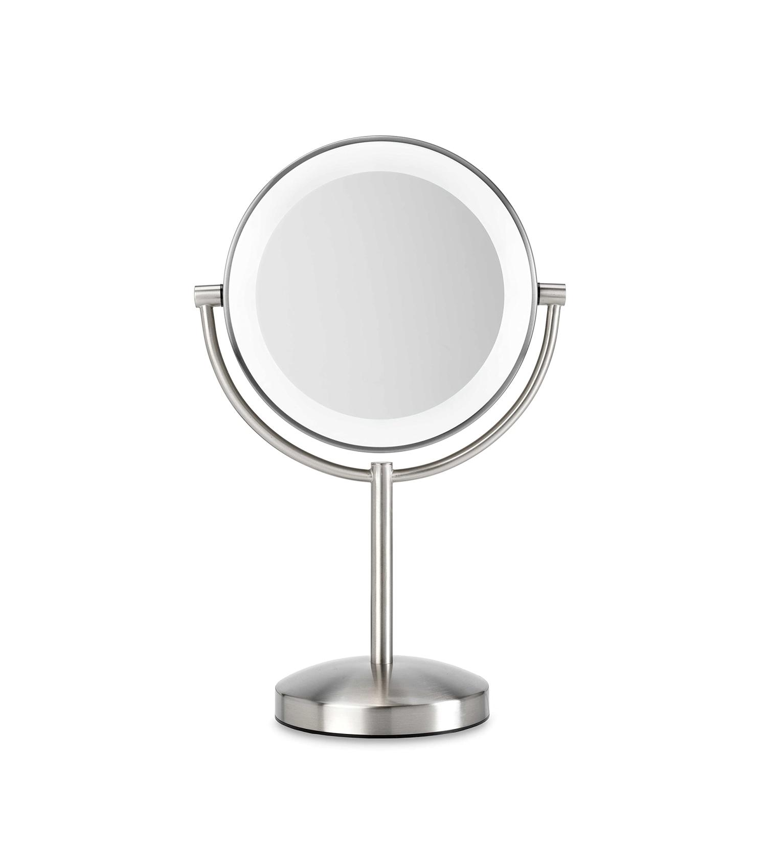 BaByliss Slimline LED Mirror 9437E - 1x & 8x Magnification Brushed Chrome | International Shipping Available - Buy Online on GoSupps.com