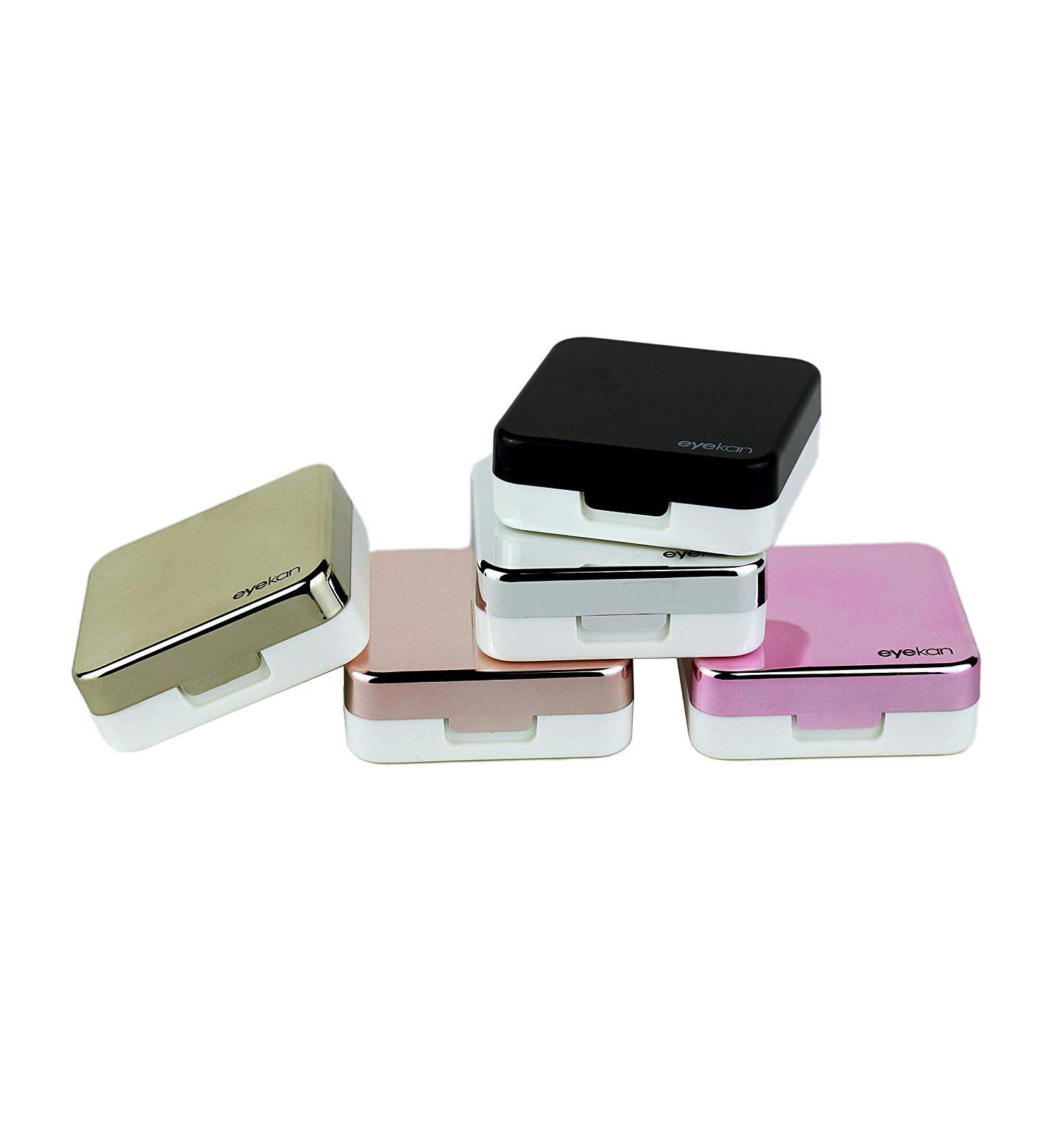 Mini Travel Contact Lens Case - Stylish Rose Gold Solution for Easy Lens Care - Buy Online on GoSupps.com