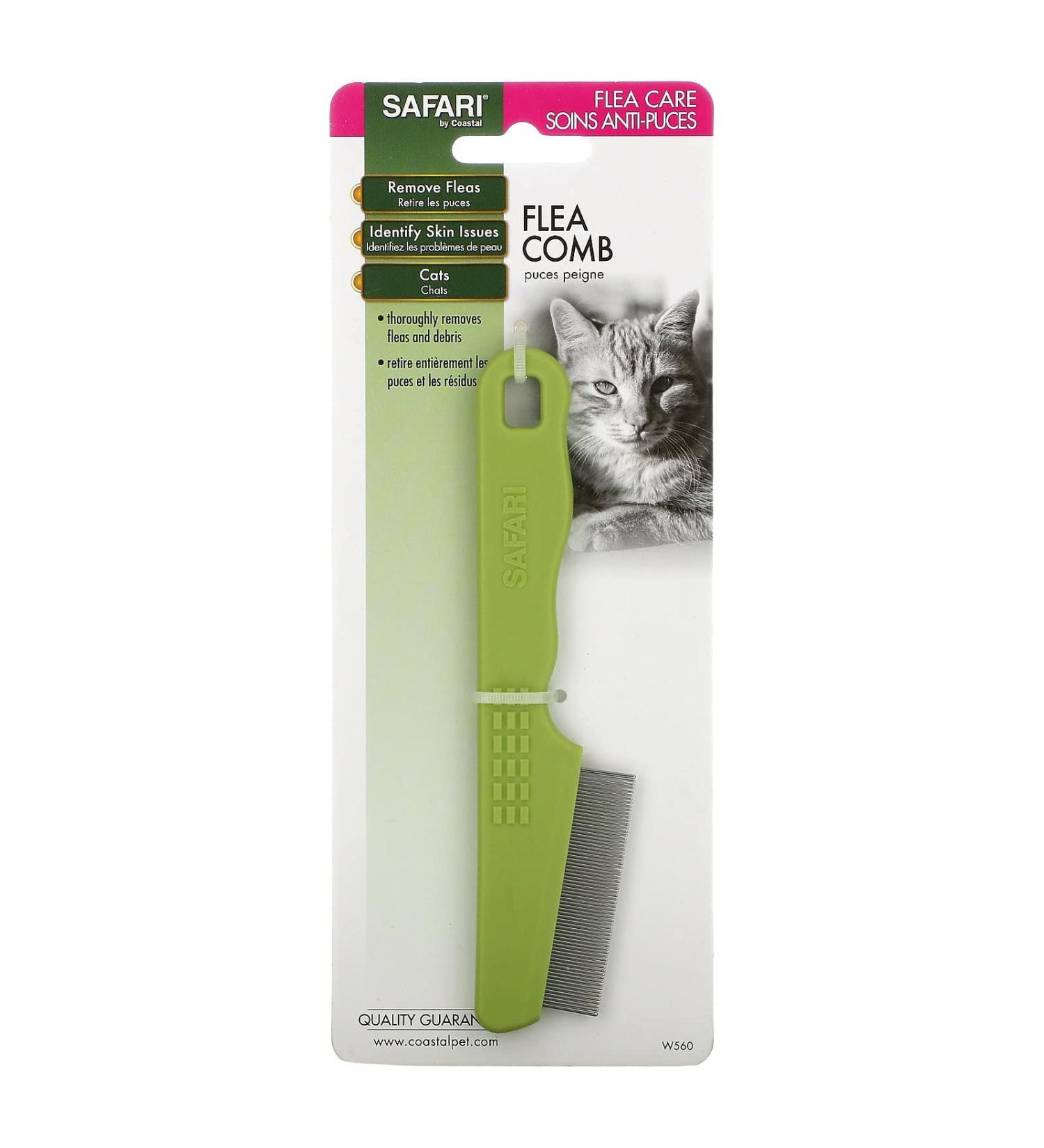 Safari Flea Comb for Cats - Effective Flea Removal Tool | 1 Comb - Buy Online on GoSupps.com