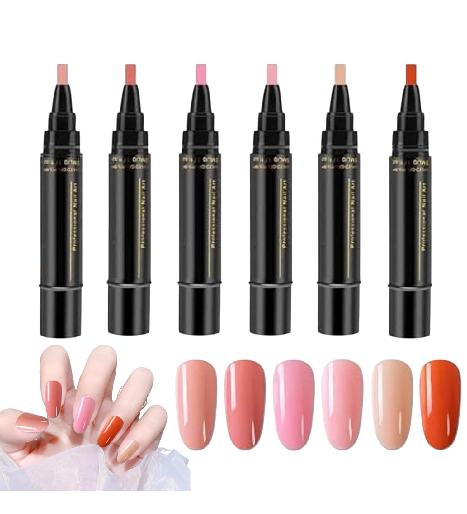 6-color gel nail polish kit without nail polish for professional manicures - Buy Online on GoSupps.com
