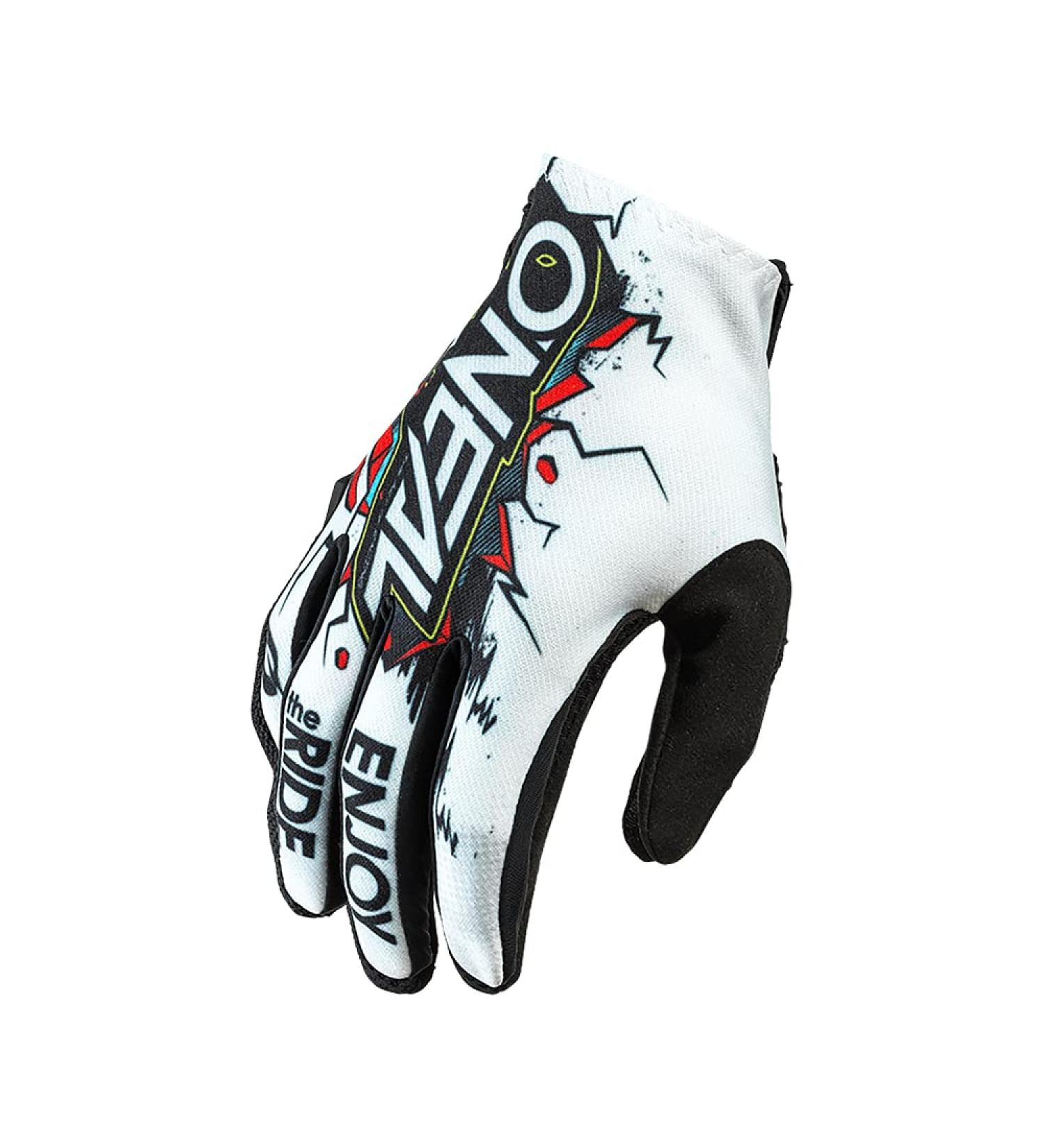 Oneal Youth MX MTB DH Gloves | Durable & Ventilated Bicycle Motocross Gloves for Children | Matrix XL White - Buy Online on GoSupps.com