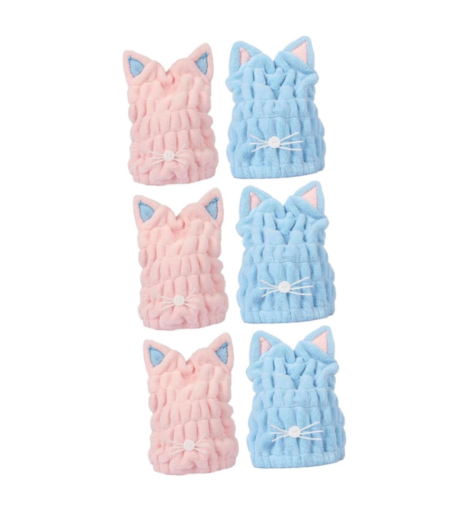 Didiseaon 6 Pcs Fast Drying Cap Thicken Shower Hair Drying Cap Shower Cap Aldult - Buy Online on GoSupps.com