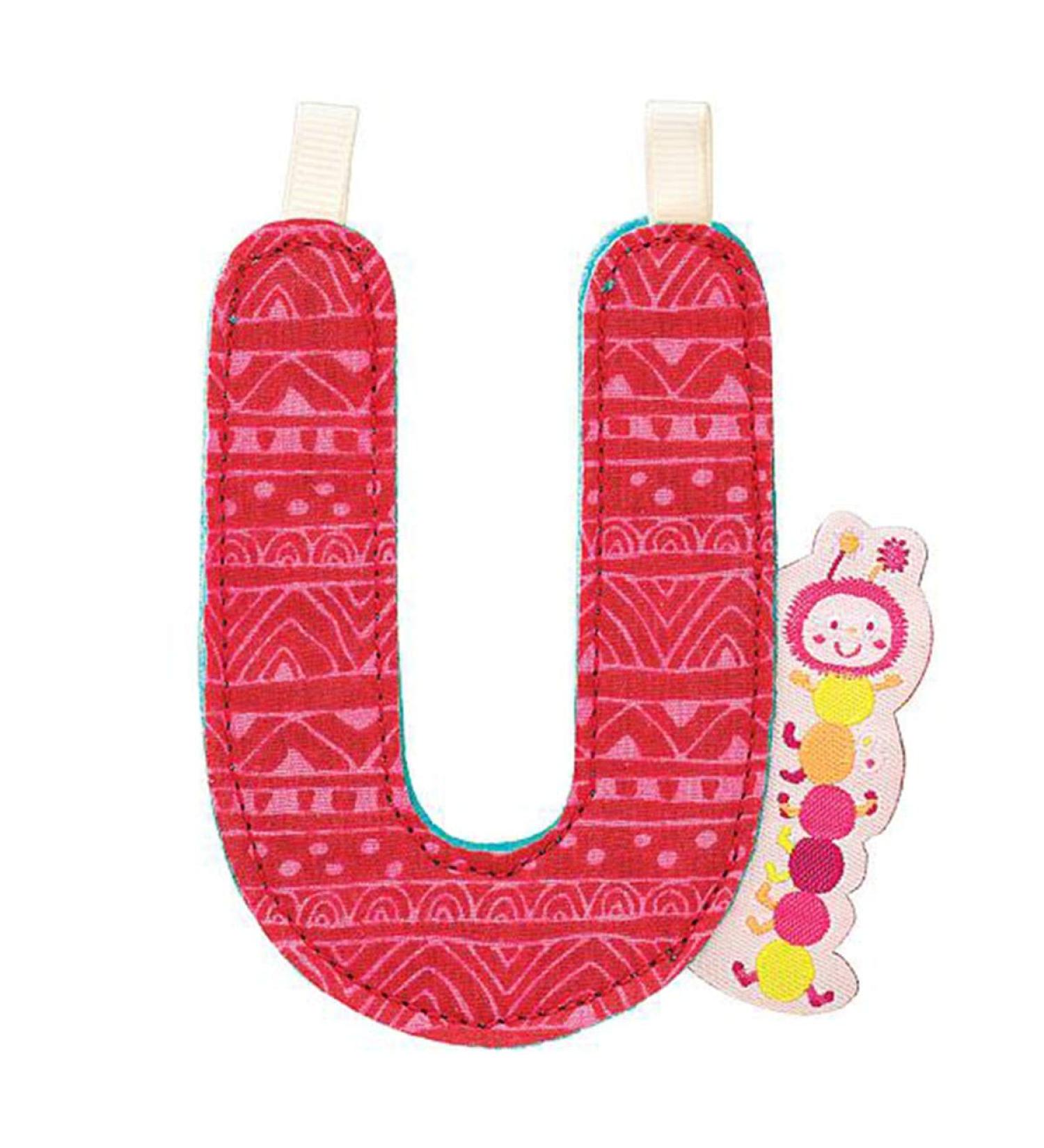 Lilliputiens 86771 fabric letters u