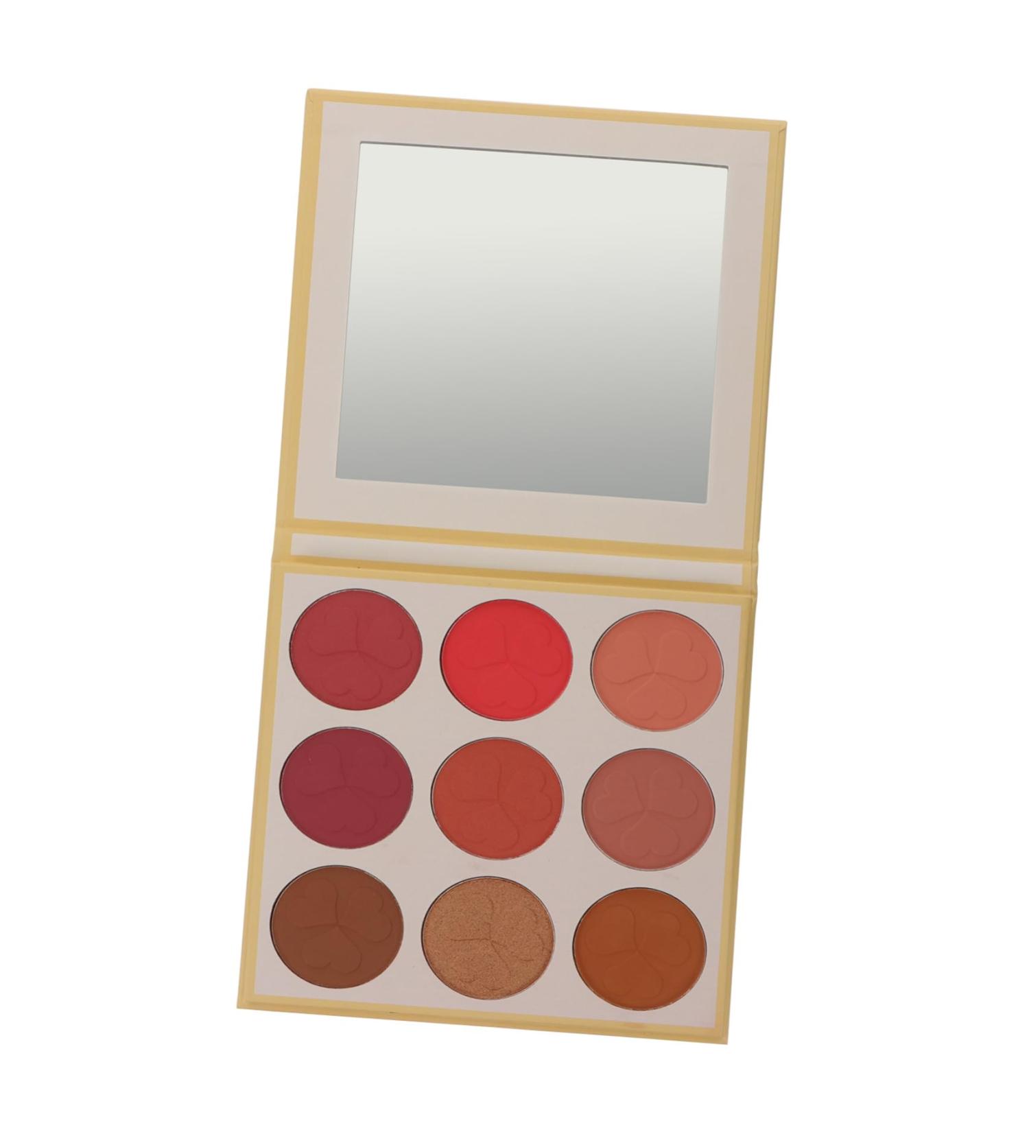 DRESSOOS 1pc 9 Loose Powder Makeup Palette Shimmer Blush Palette Blush Makeup Facial Beauty Cosmetic Powder - Buy Online on GoSupps.com