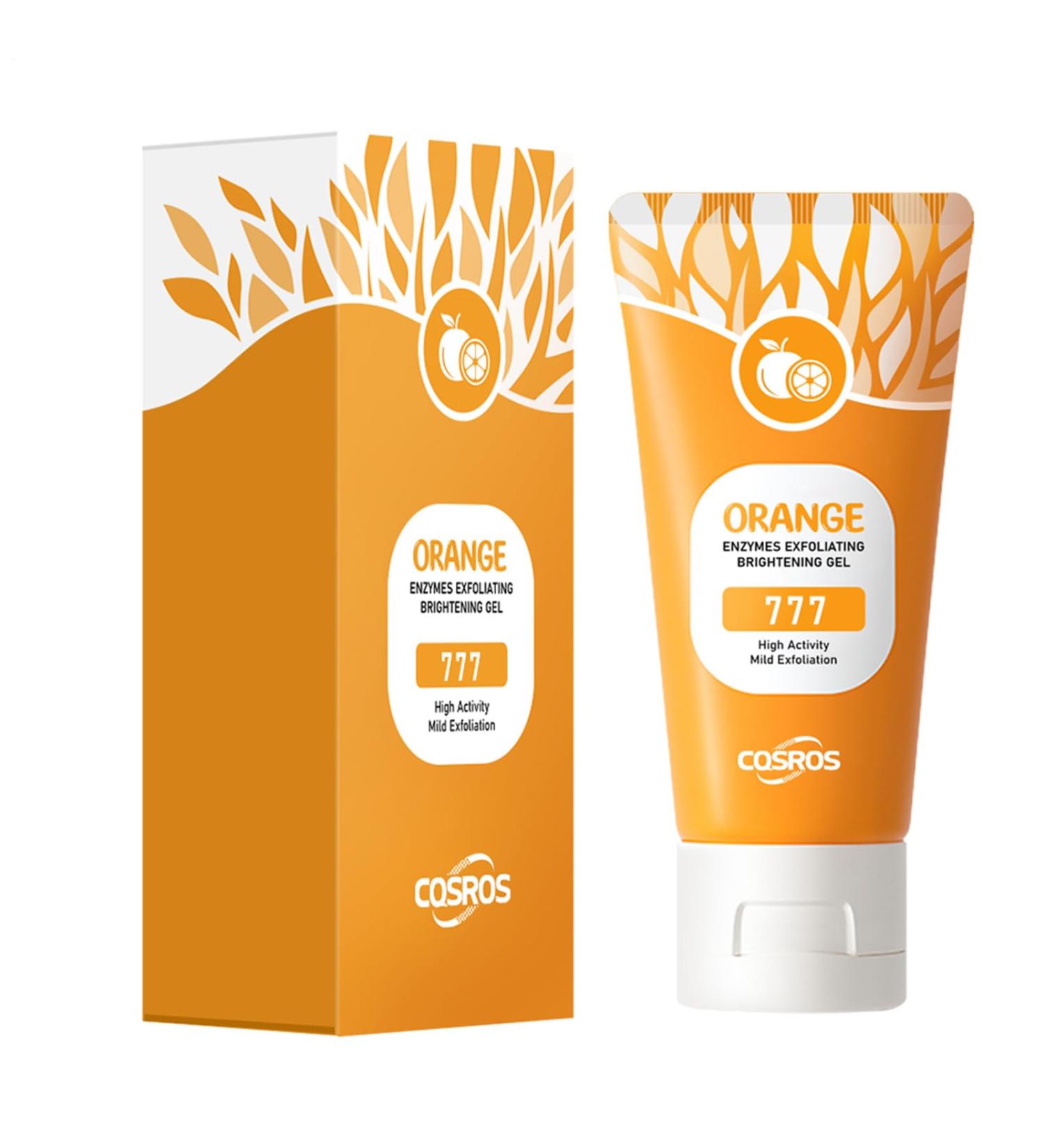 Orange Gel 50G - Deep Exfoliating Cleanser For Face And Body | Organic Compitible Body Exfoliating Gel For Dead Skin And Glow Removal - Buy Online on GoSupps.com