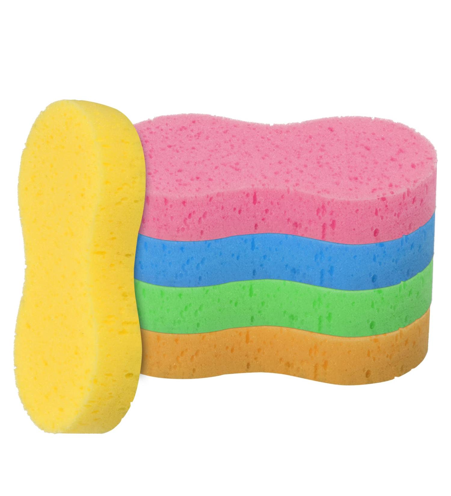 Nivofu 5 PCS Car Wash Sponge Large All Purpose Sponges for Cleaning 4.6cm Thick Foam Scrubber Kit Sponges for Dishes Tile Bike Boat Easy Grip Sponge for Kitchen Bathroom Household Cleaning - Buy Online on GoSupps.com