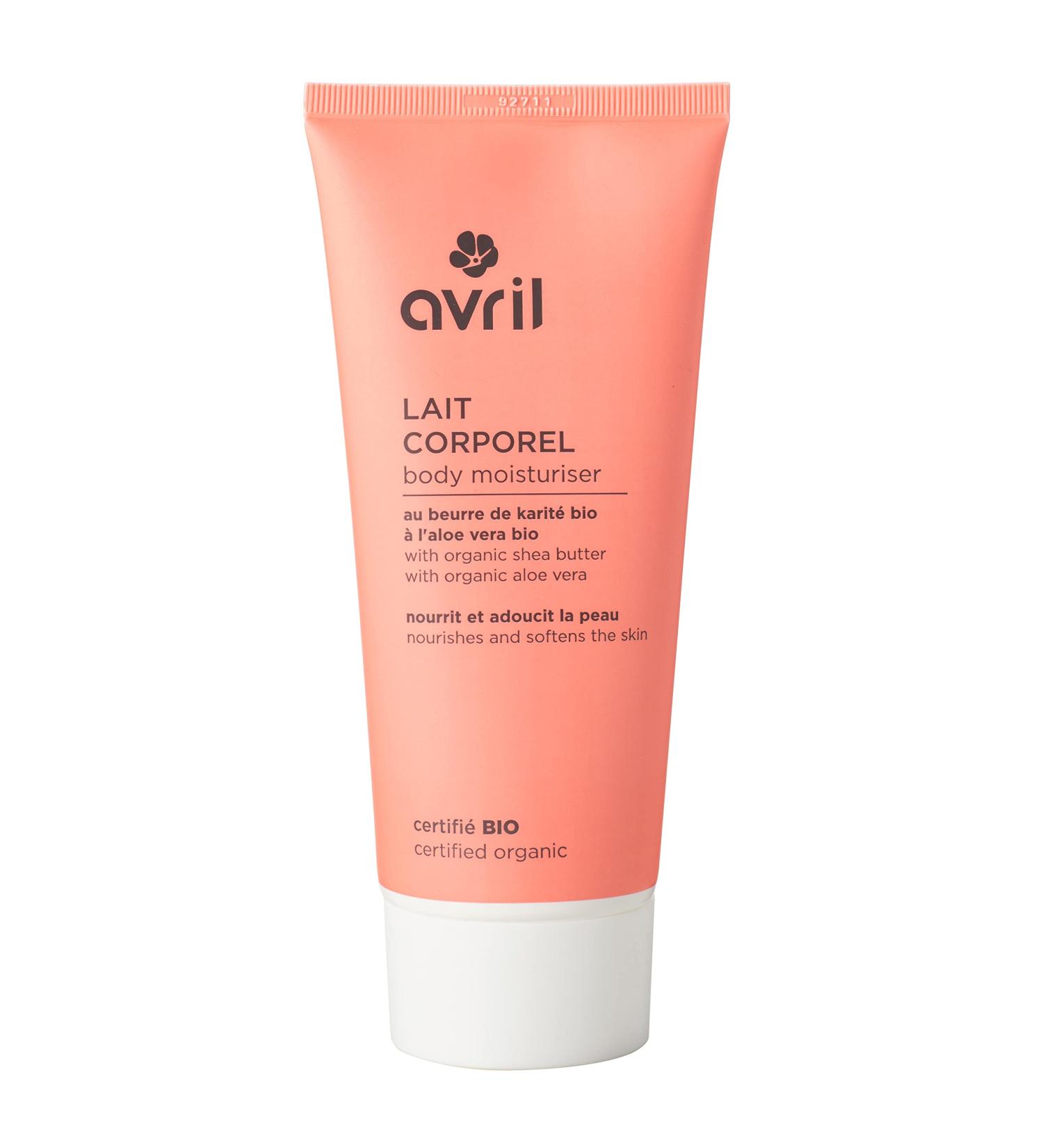 Avril - Organic Body Milk - Organic Shea Butter & Organic Aloe Vera - Nourishes and Softens the Skin - 98% Natural Origin - Certified Organic Ecocert - Vegan Product, Made in France - 200ml