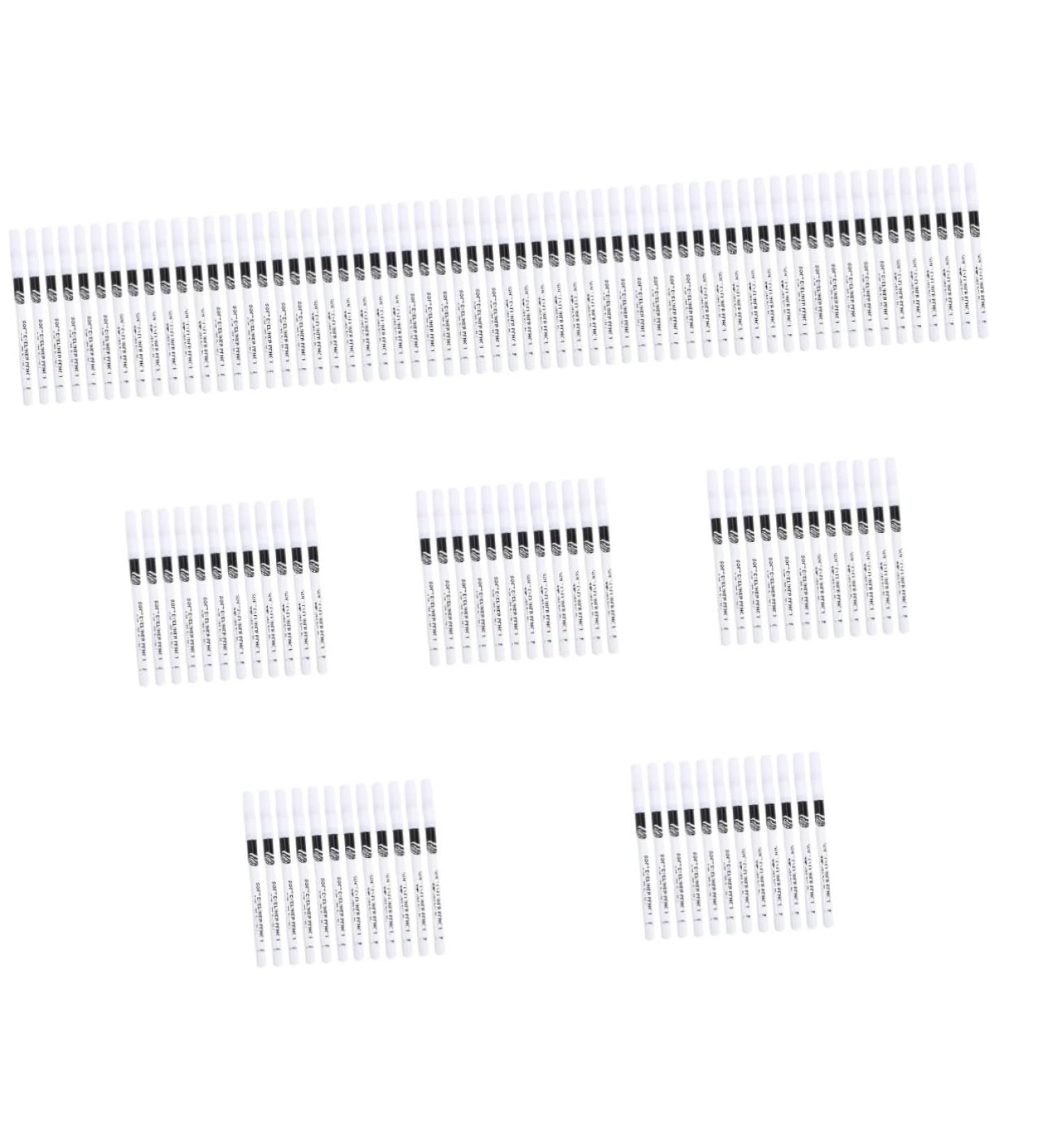 Healvian 120 Pcs Eyeliner Pencil White Eyeliner White Eye Liner Pencial Coloured Eyeliner Liquid Wooden Pole - Buy Online on GoSupps.com