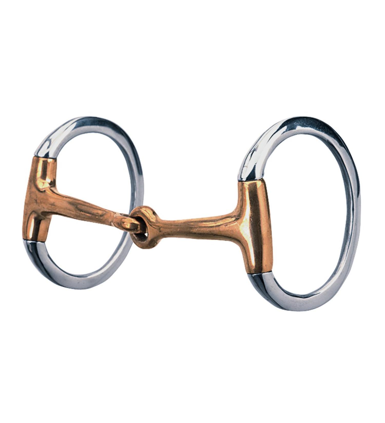 Eggbutt Snaffle Bit with Jointed Copper Mouth 5"