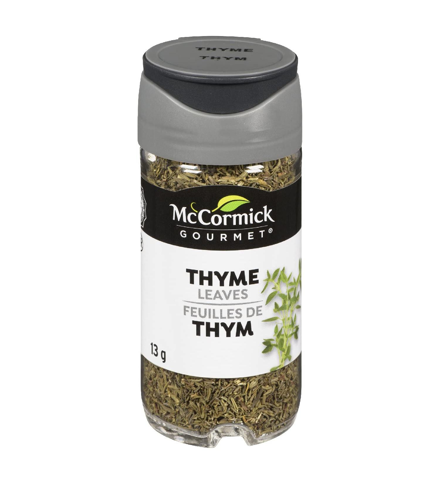 McCormick Gourmet (MCCO3) New Bottle Premium Quality Natural Herbs & Spices Thyme Leaves 13g - Buy Online on GoSupps.com